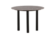 Vind Havsten spisebord - Mocca / Dark grey Marblelook