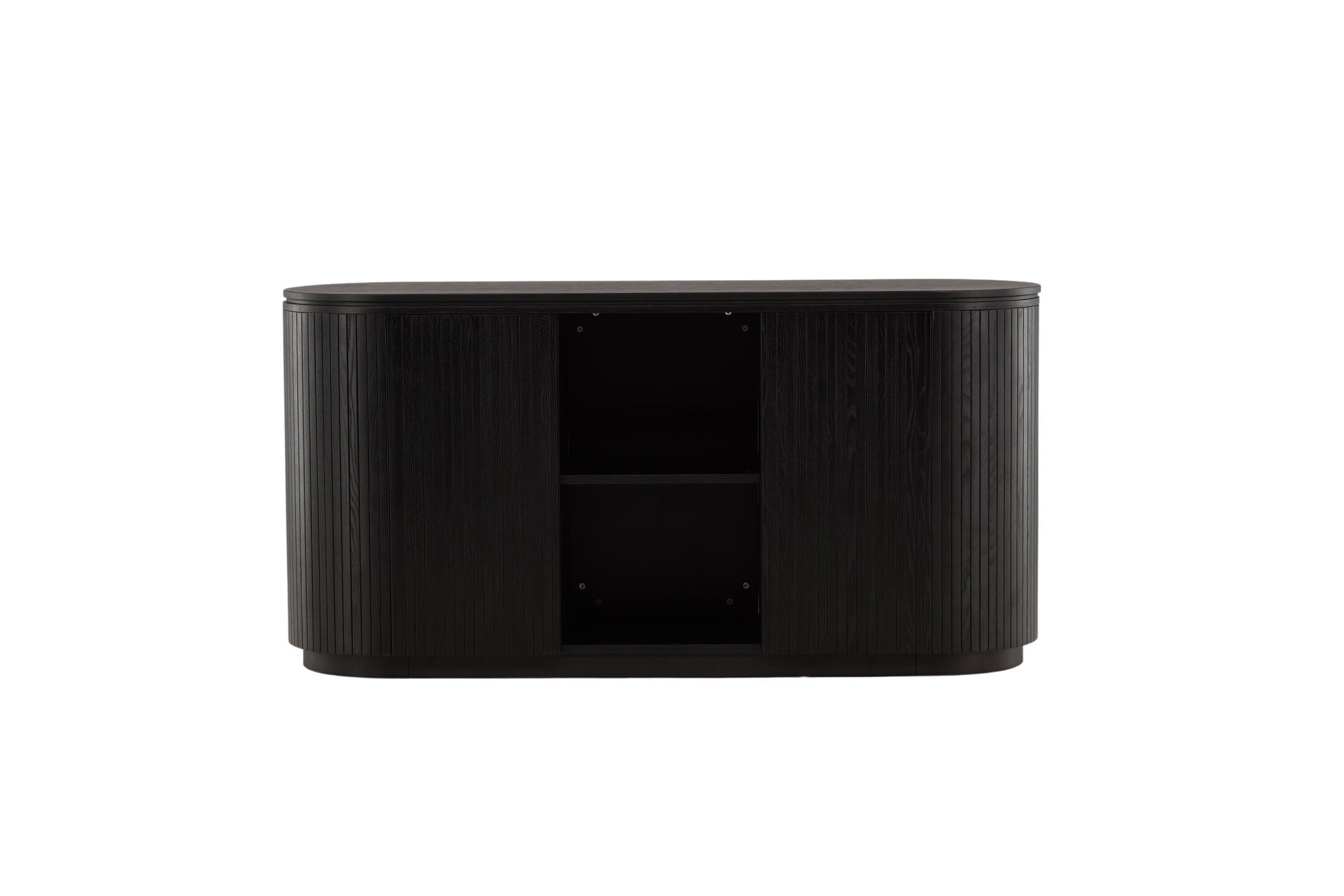 Vind Fjällbacka - High skab - MDF Veneer / Black Oak/faneer