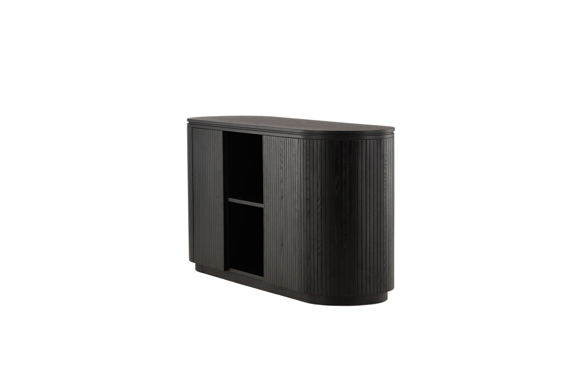Vind Fjällbacka - High skab - MDF Veneer / Black Oak/faneer