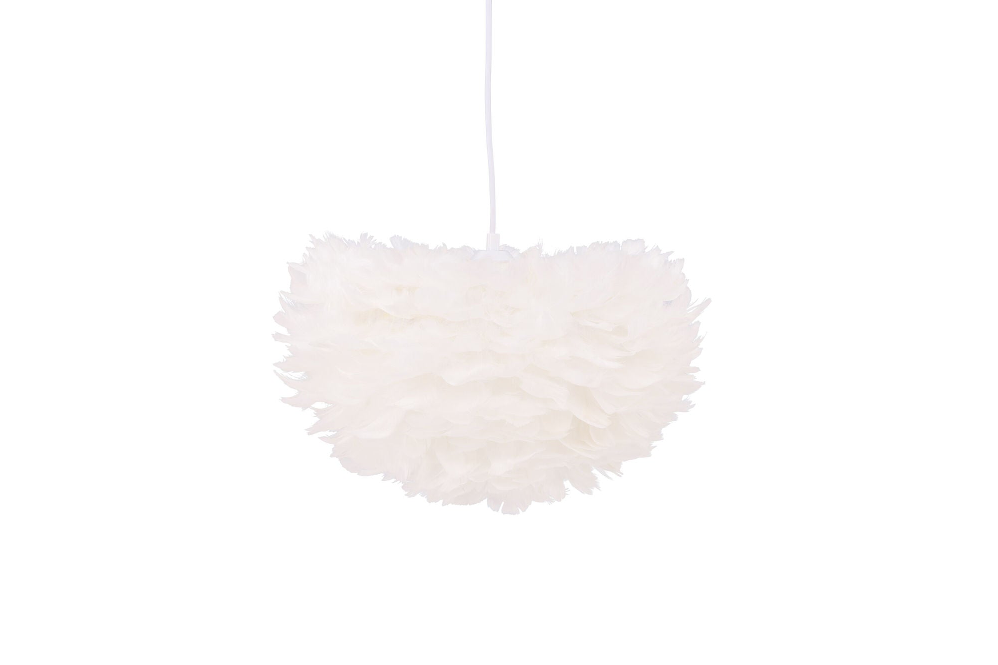 Venture Home Nicola - Medium Pendant lampe - White / White artificial feather