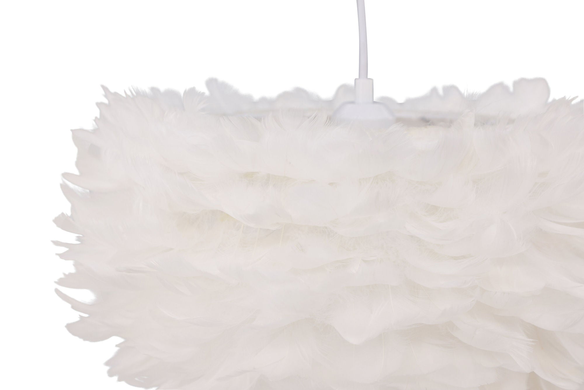 Venture Home Nicola - Medium Pendant lampe - White / White artificial feather