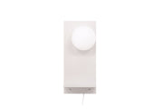 Venture Home Troyes Wall lampe - Light grey / White glass