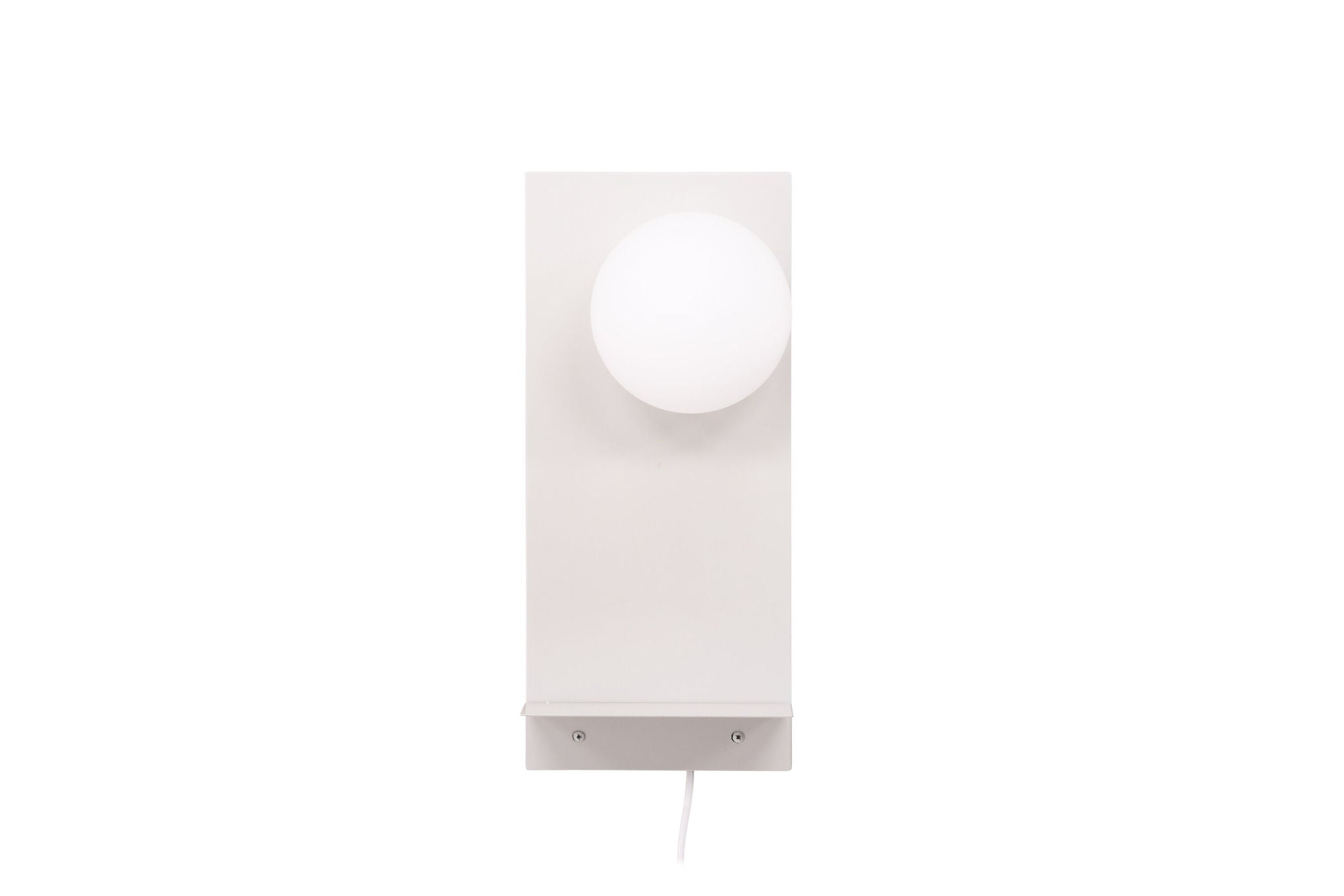 Venture Home Troyes Wall lampe - Light grey / White glass