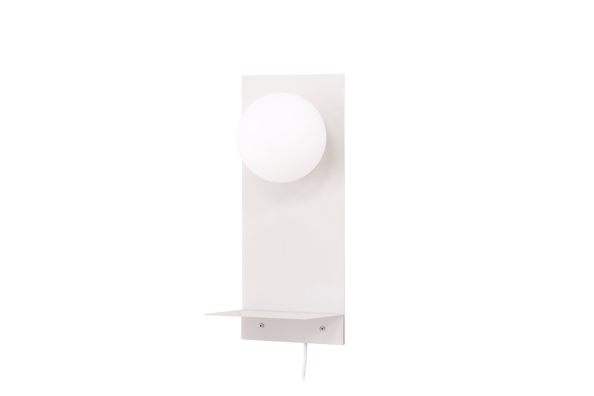 Venture Home Troyes Wall lampe - Light grey / White glass