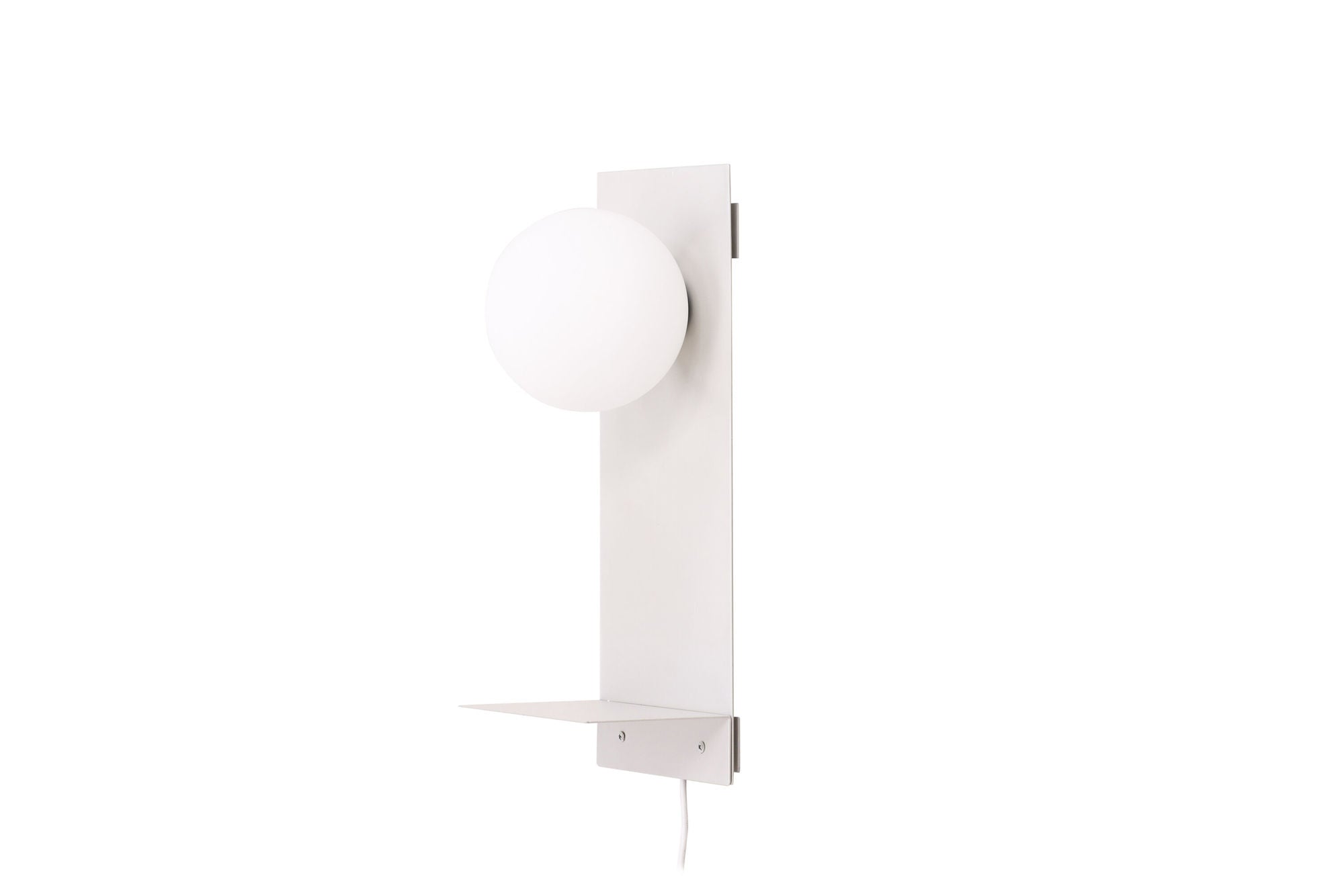 Venture Home Troyes Wall lampe - Light grey / White glass