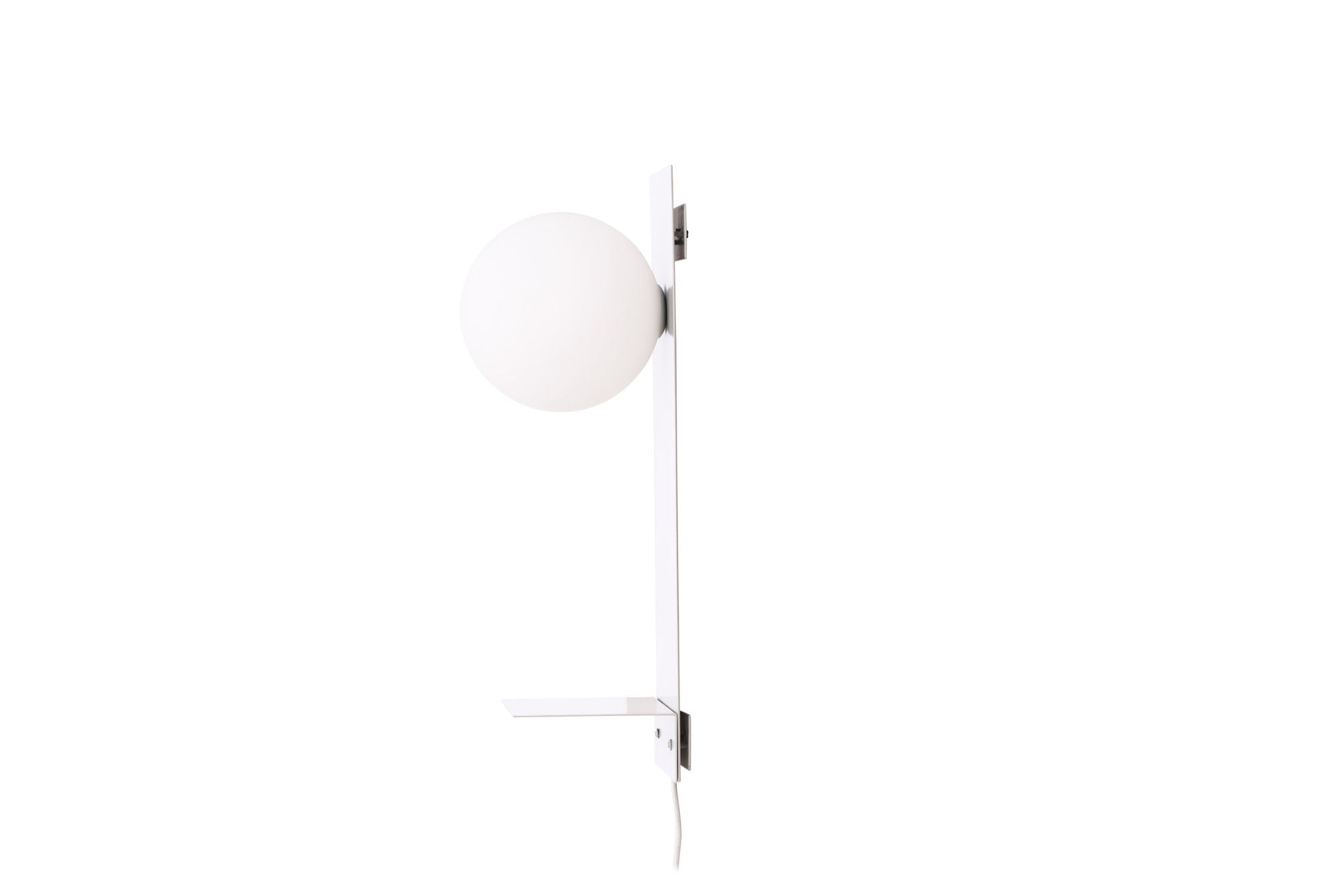 Venture Home Troyes Wall lampe - Light grey / White glass