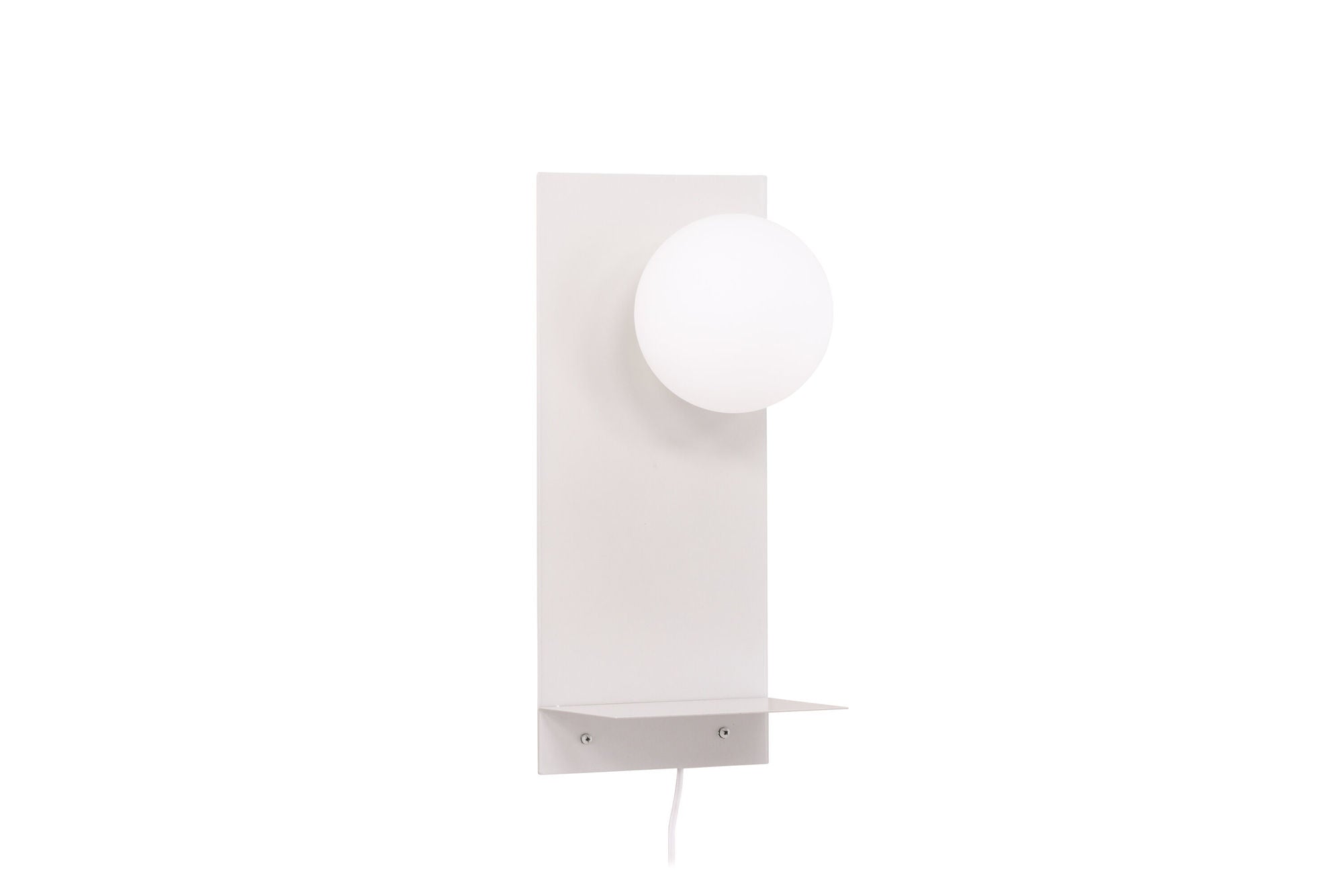 Venture Home Troyes Wall lampe - Light grey / White glass