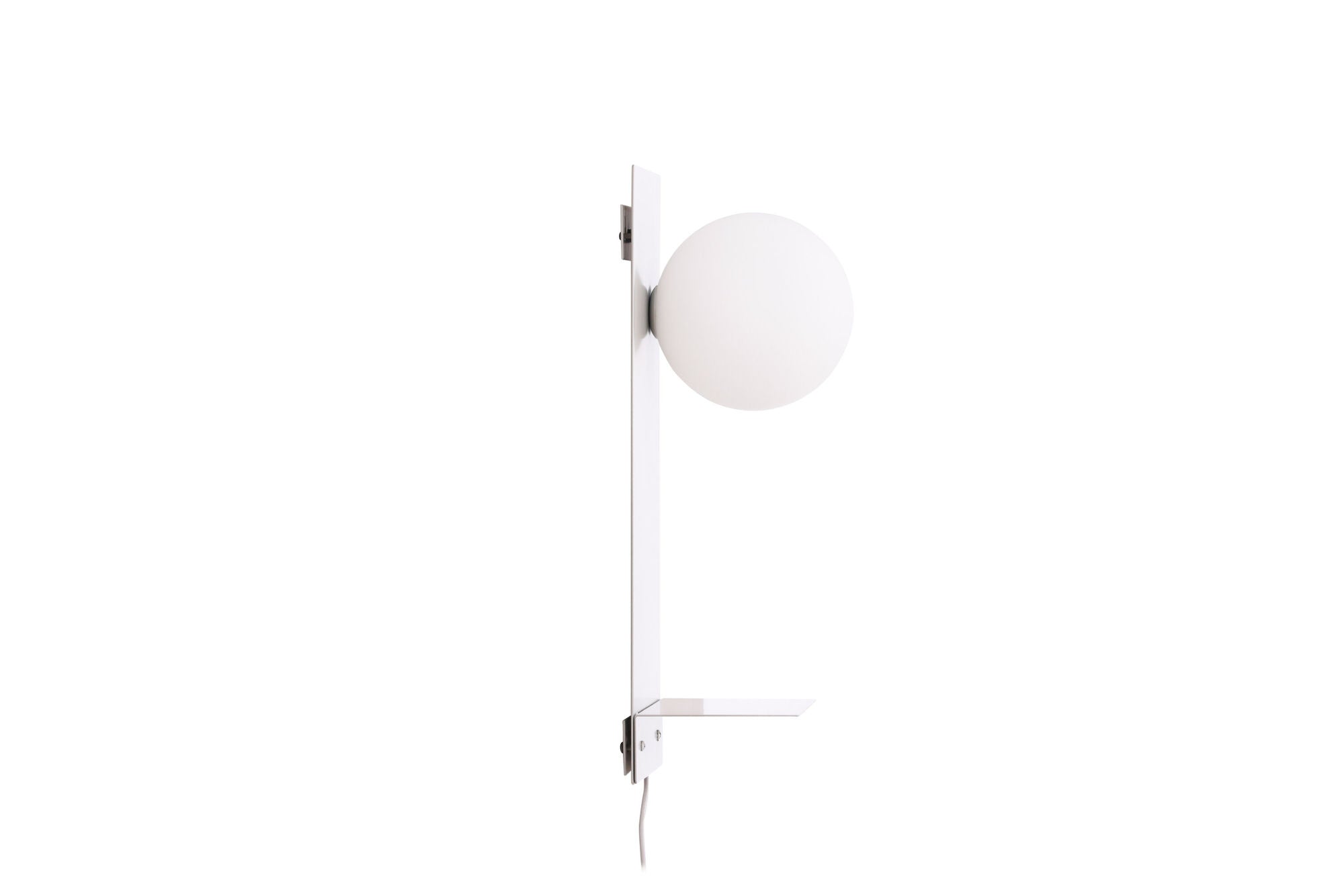 Venture Home Troyes Wall lampe - Light grey / White glass