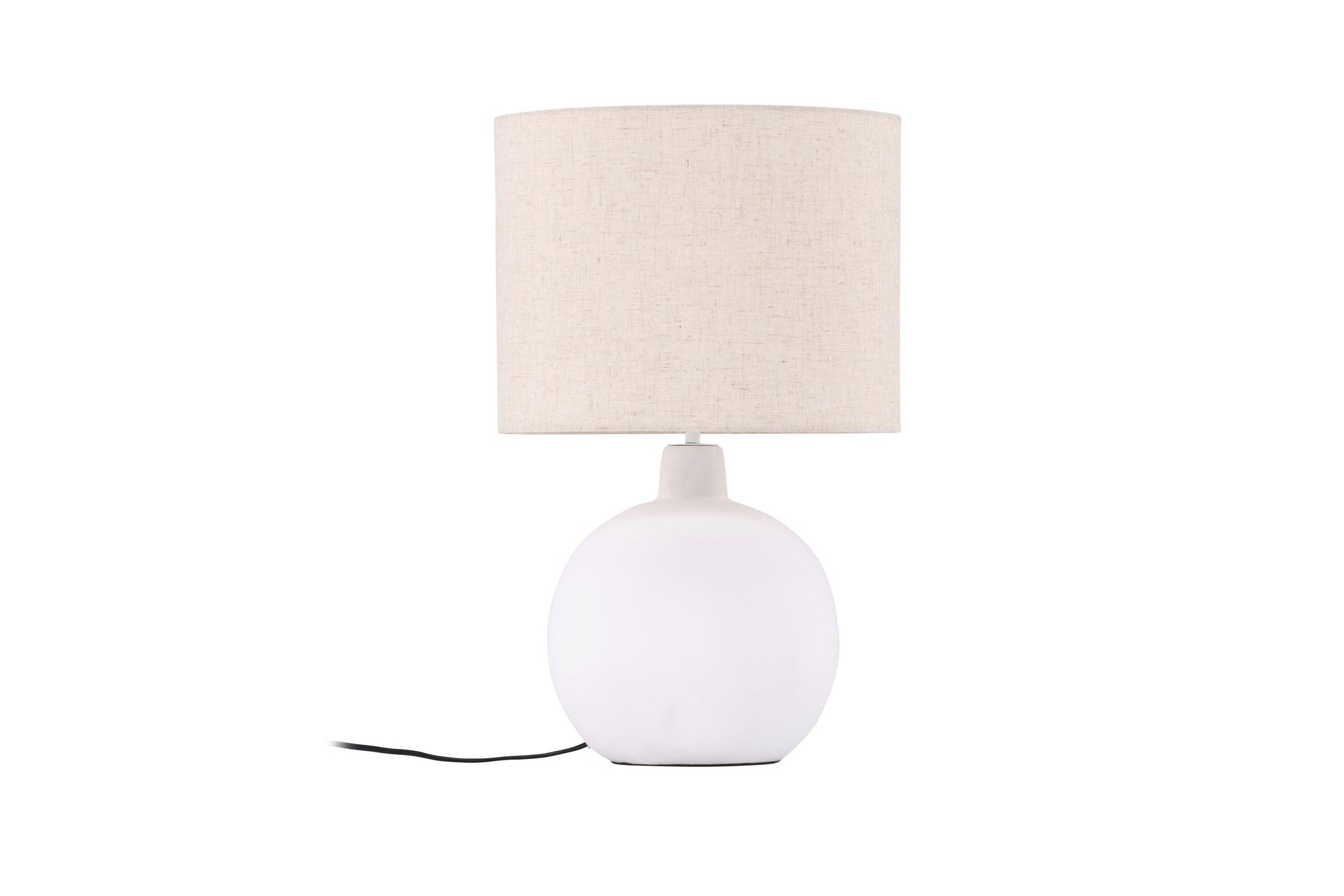 Venture Home Torcello bord lampe - White / Beige linen