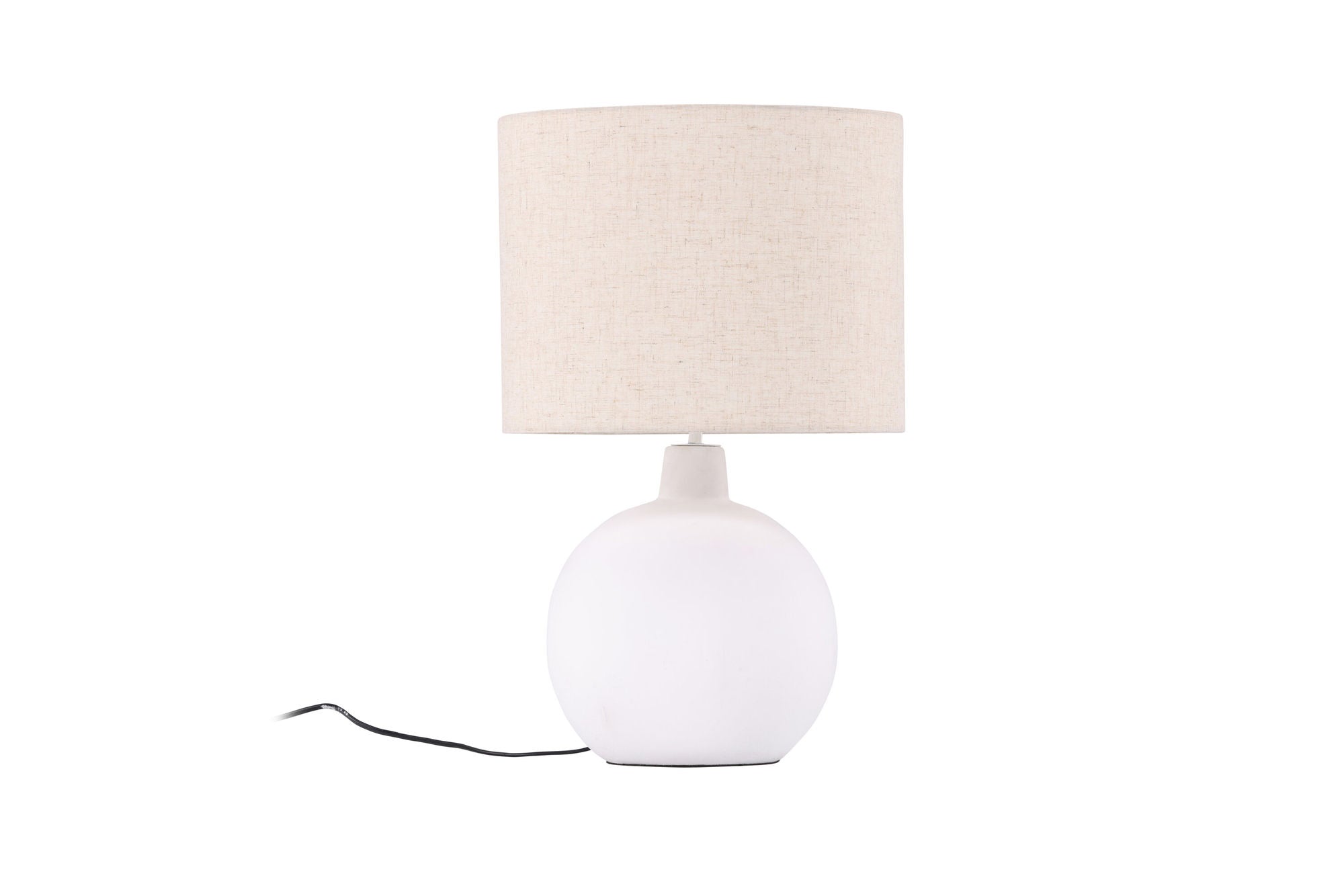 Venture Home Torcello bord lampe - White / Beige linen