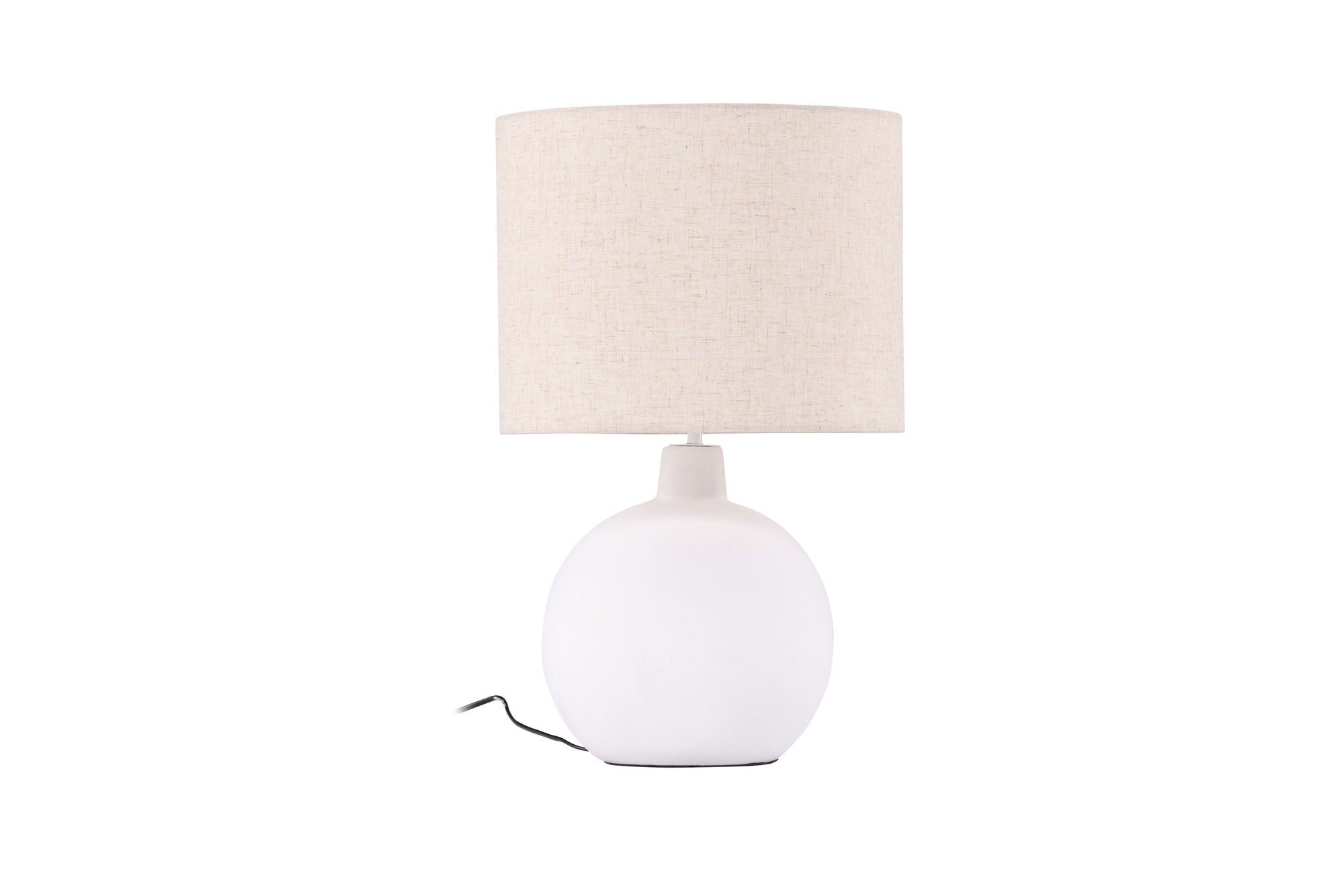 Venture Home Torcello bord lampe - White / Beige linen