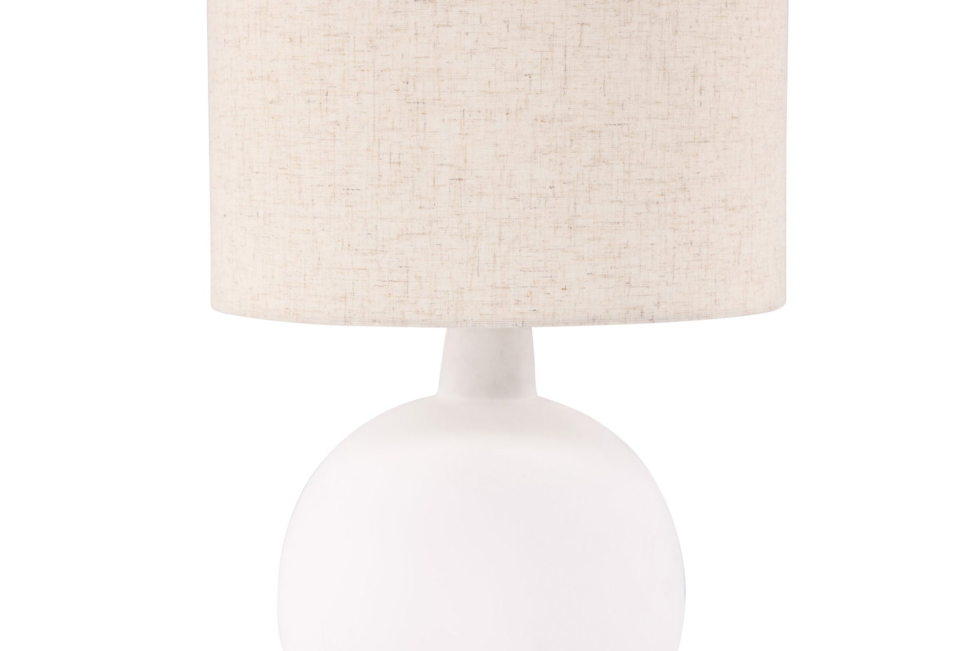 Venture Home Torcello bord lampe - White / Beige linen
