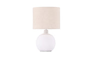 Venture Home Torcello bord lampe - White / Beige linen