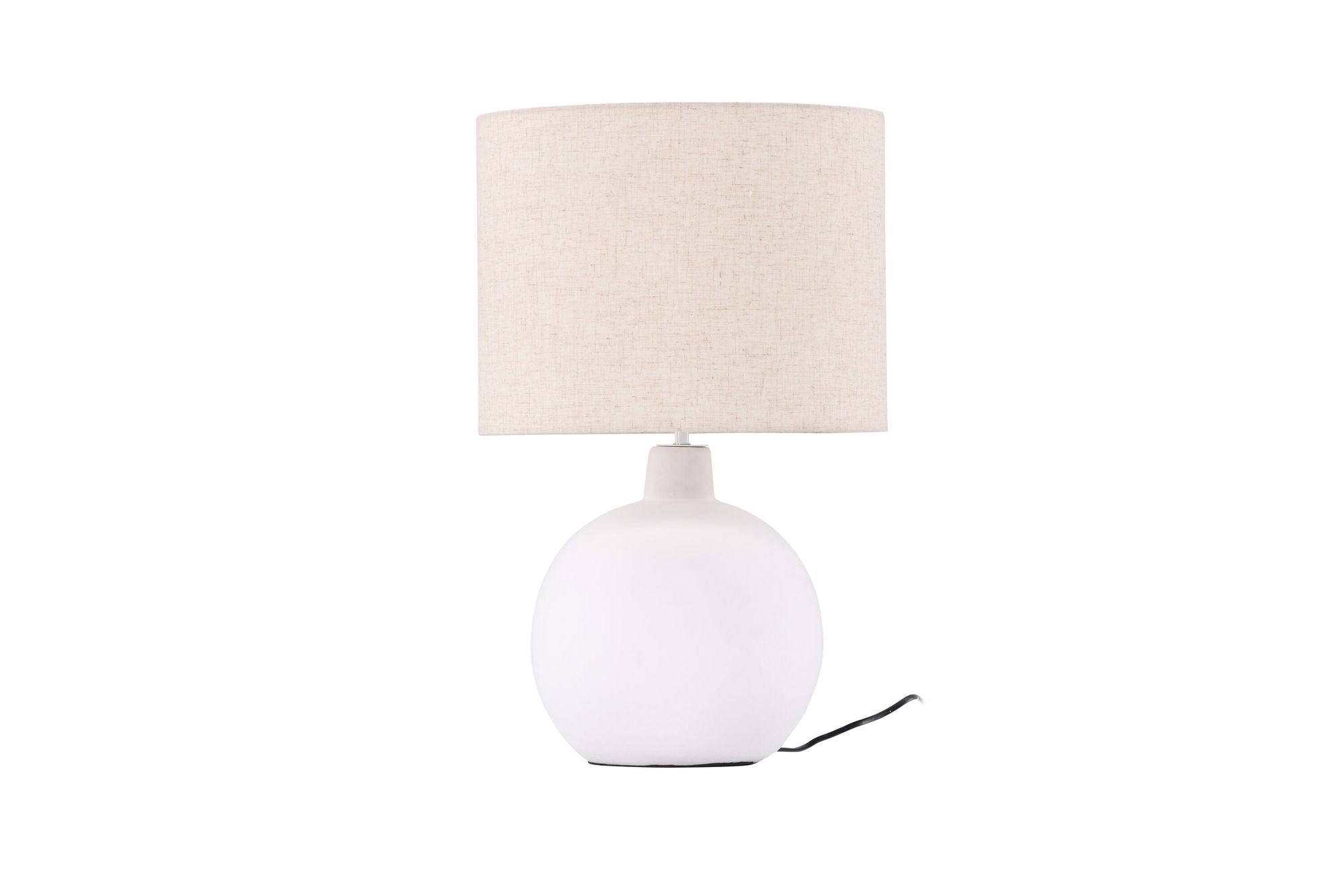 Venture Home Torcello bord lampe - White / Beige linen
