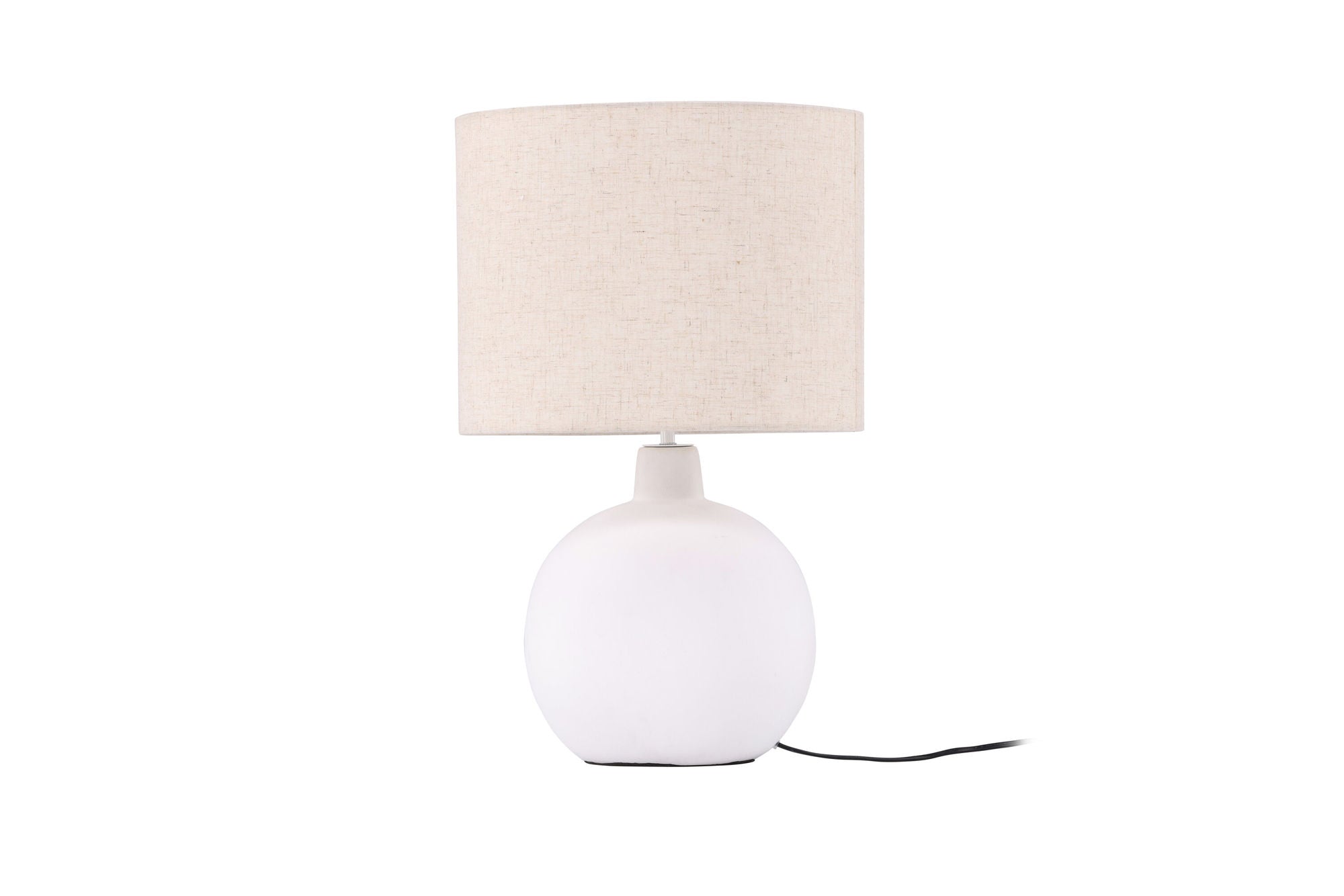 Venture Home Torcello bord lampe - White / Beige linen