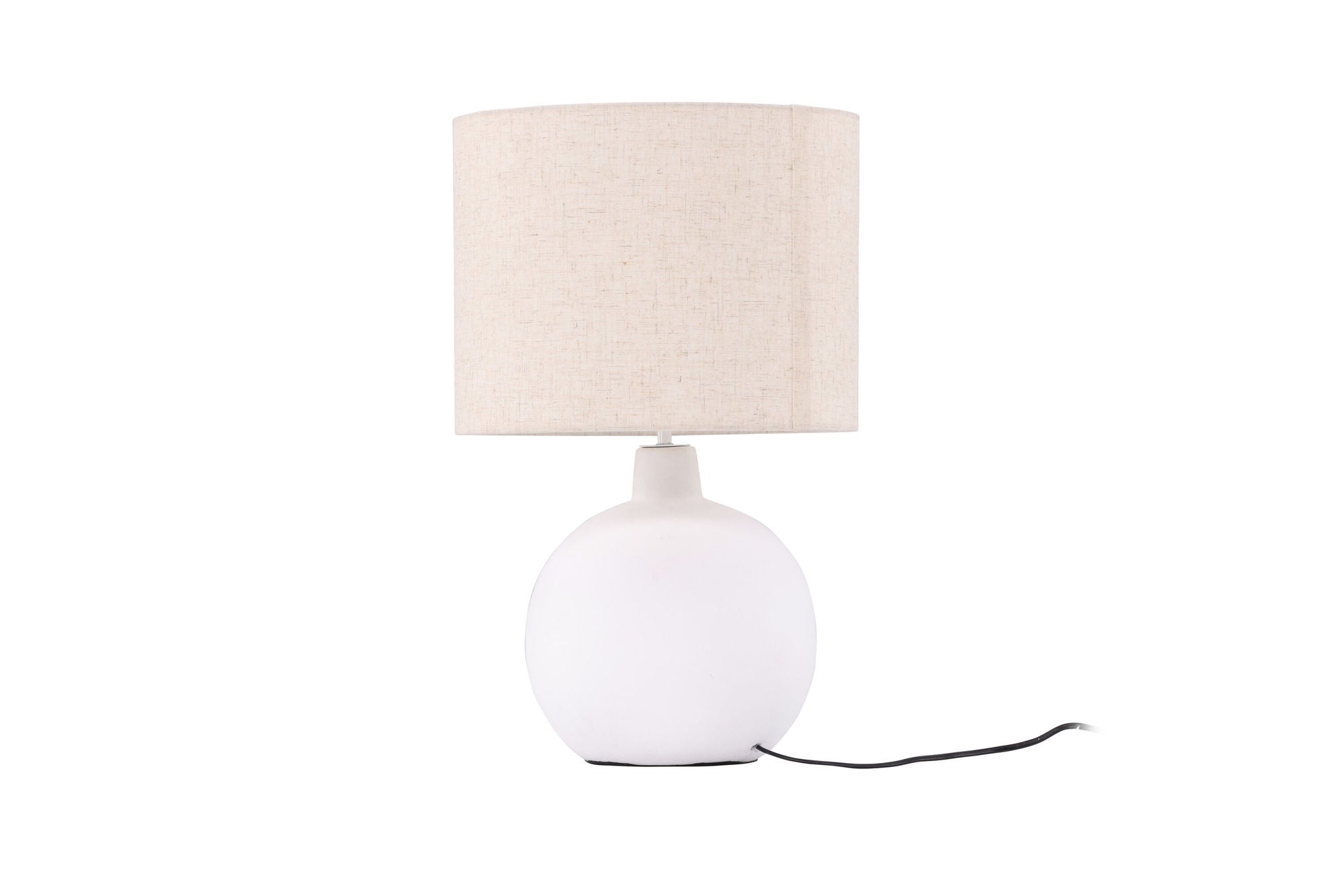 Venture Home Torcello bord lampe - White / Beige linen