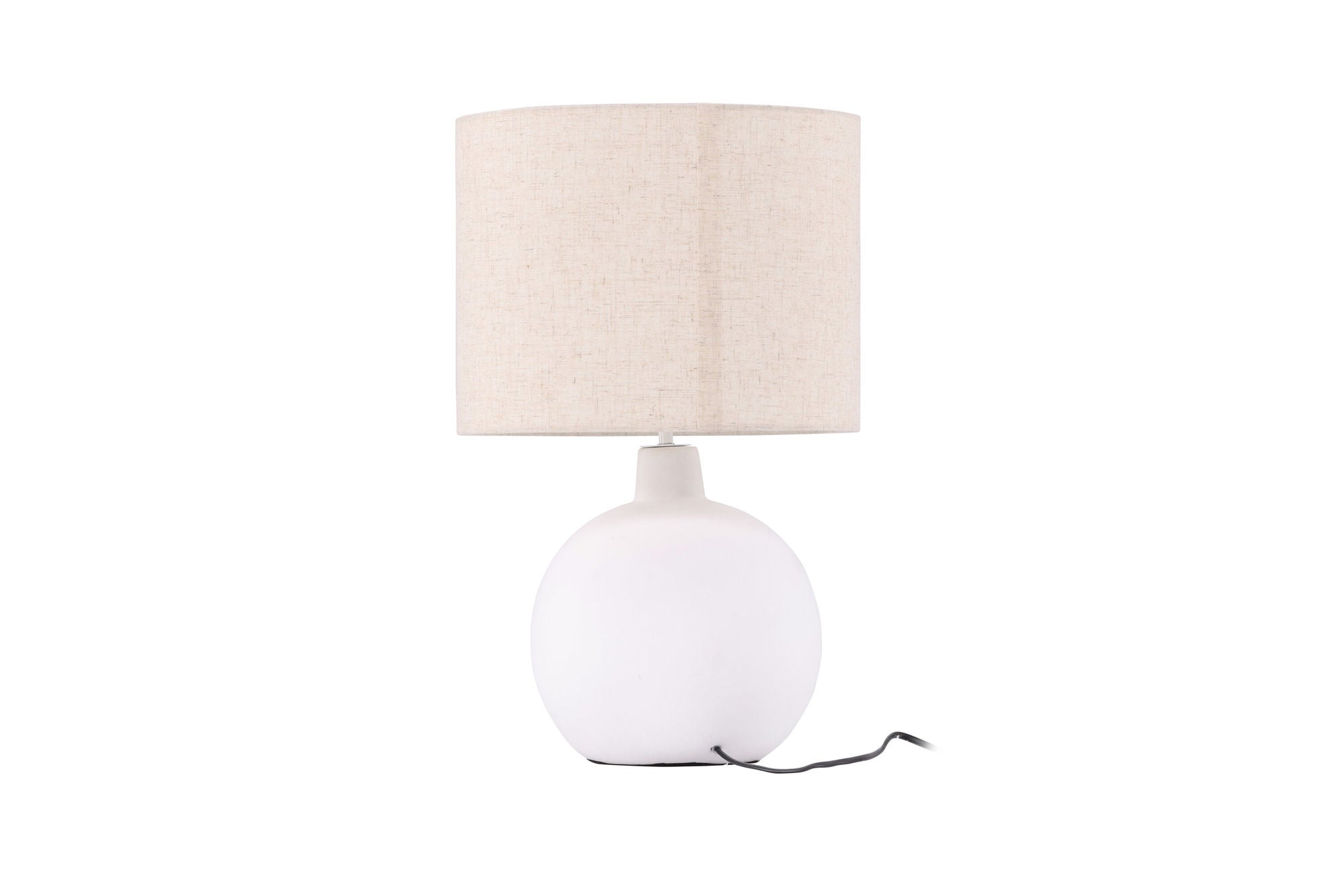 Venture Home Torcello bord lampe - White / Beige linen