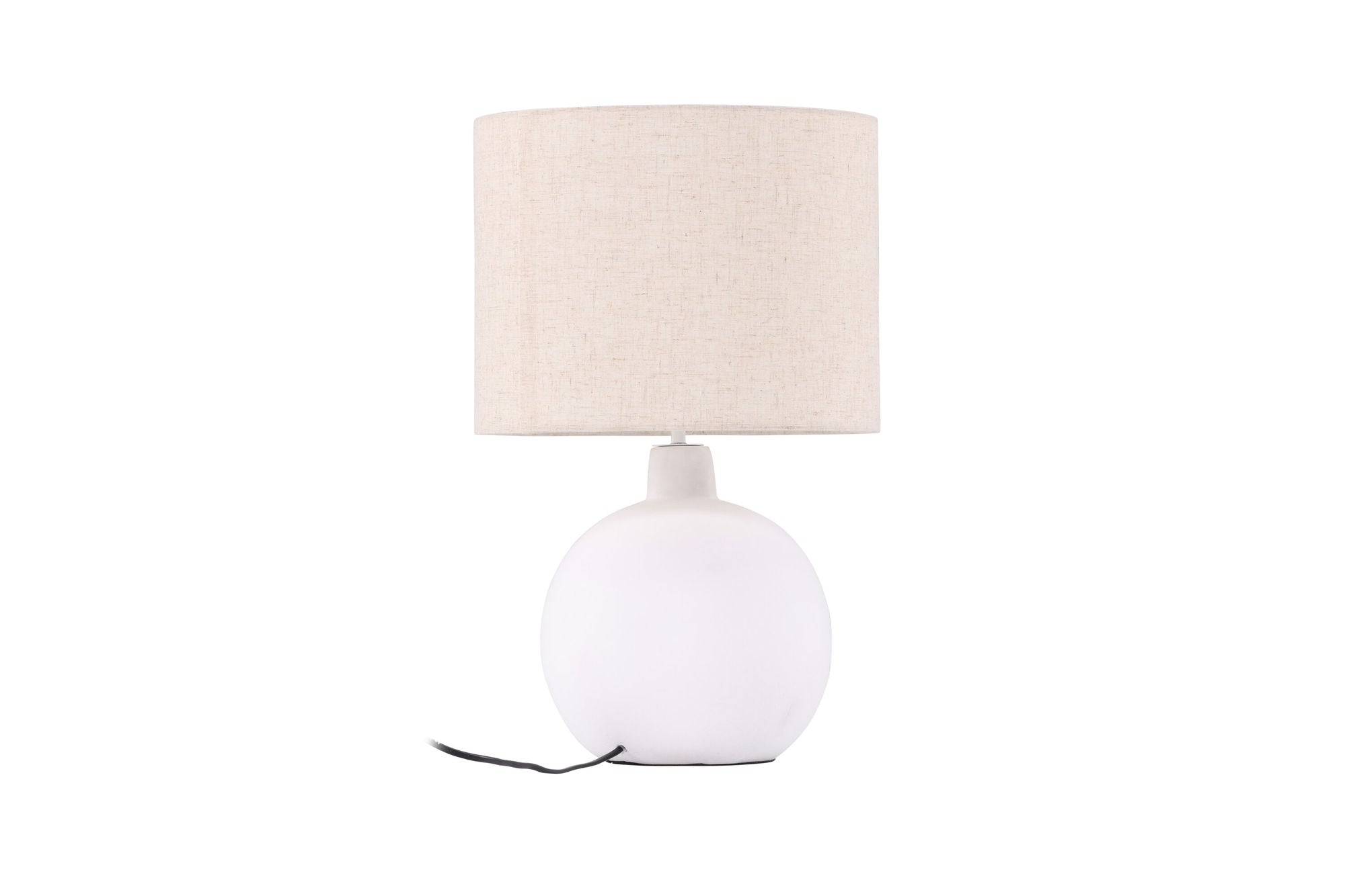 Venture Home Torcello bord lampe - White / Beige linen