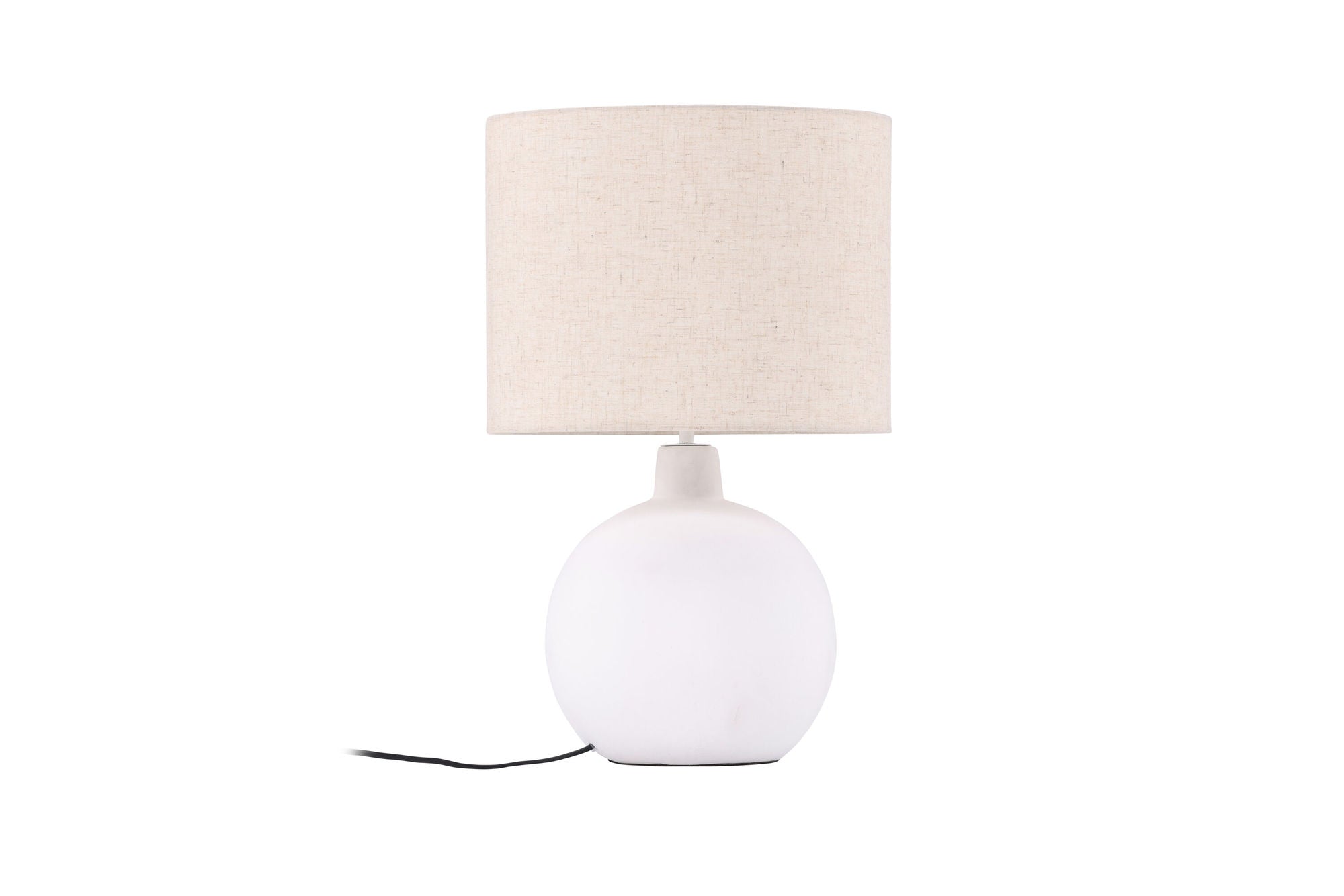 Venture Home Torcello bord lampe - White / Beige linen