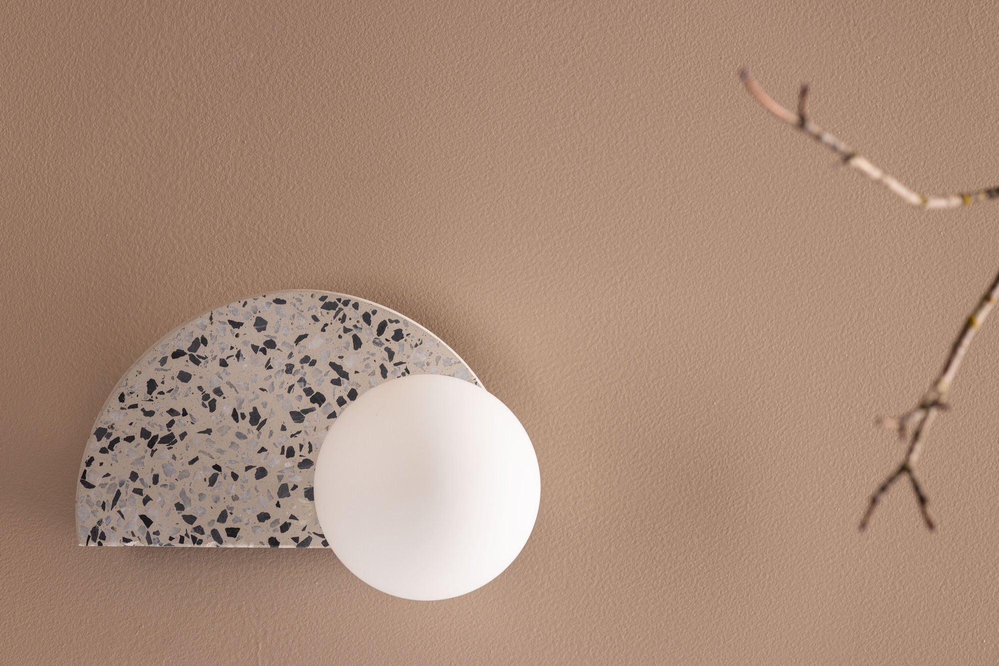 Venture Home Abbeville Wall lampe - White / White glass
