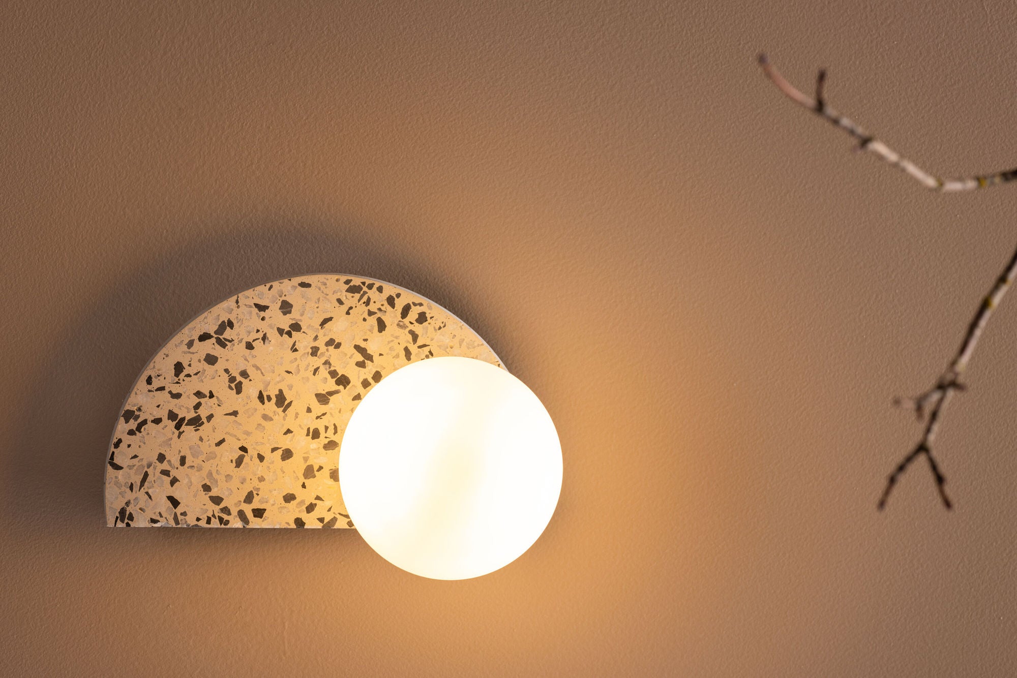 Venture Home Abbeville Wall lampe - White / White glass