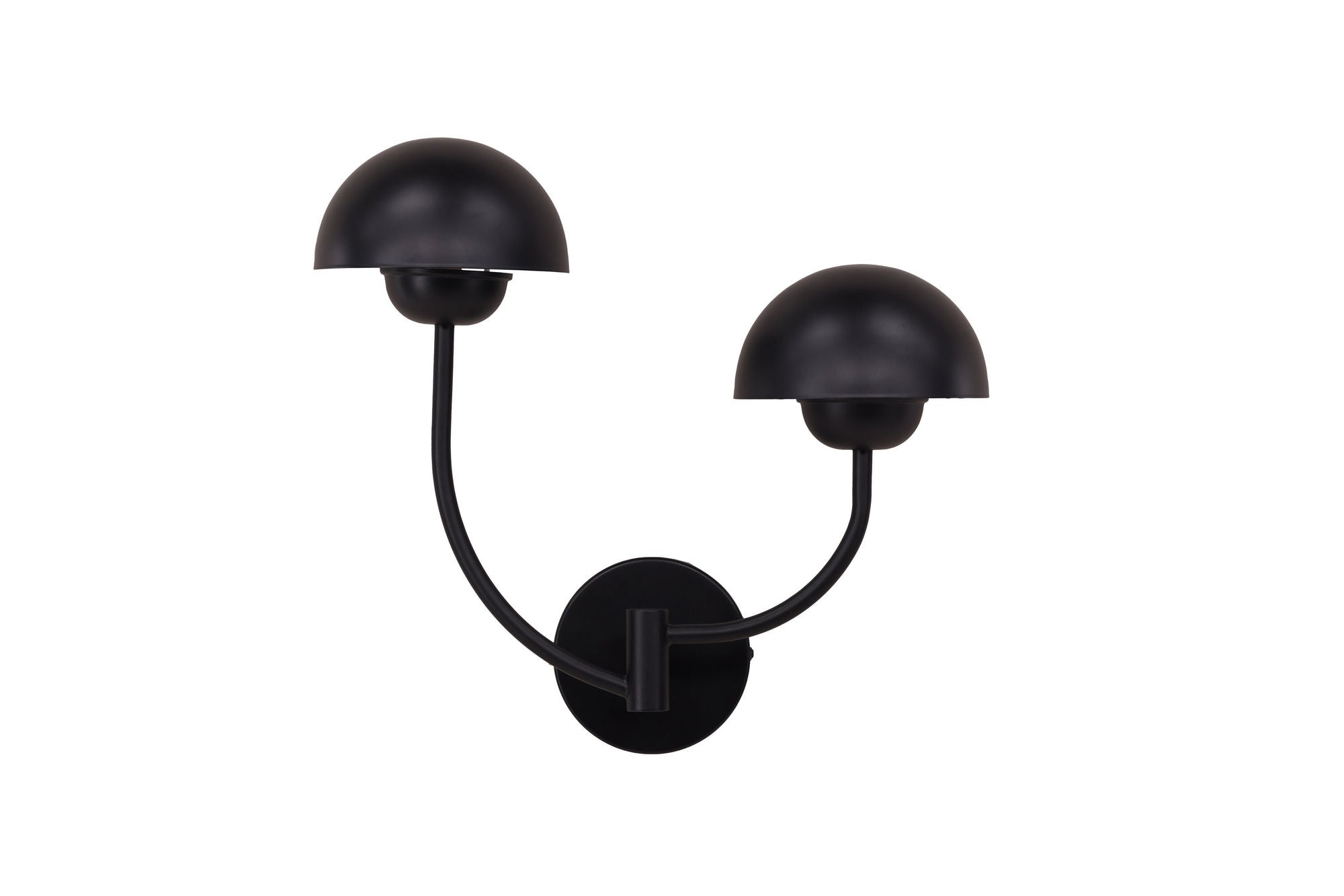 Vind Lyckorna Wall lampe - / Black Metal