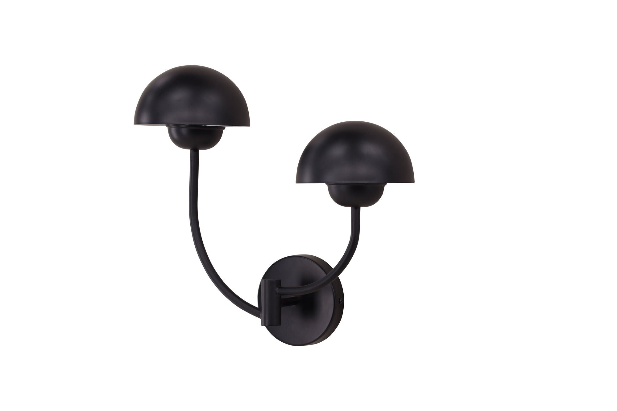 Vind Lyckorna Wall lampe - / Black Metal