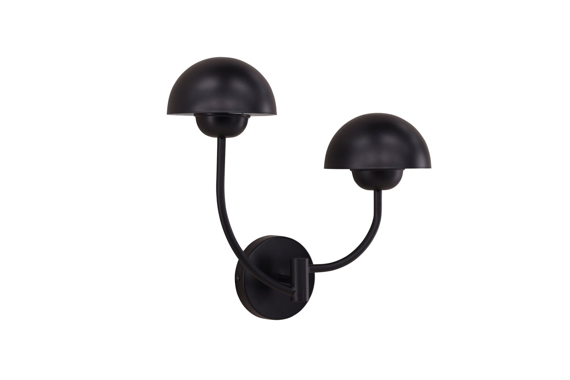 Vind Lyckorna Wall lampe - / Black Metal