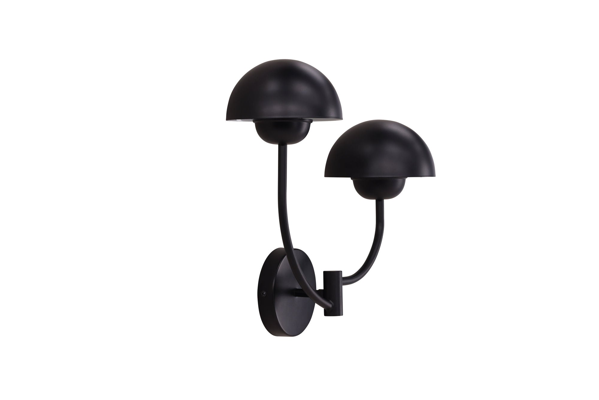 Vind Lyckorna Wall lampe - / Black Metal