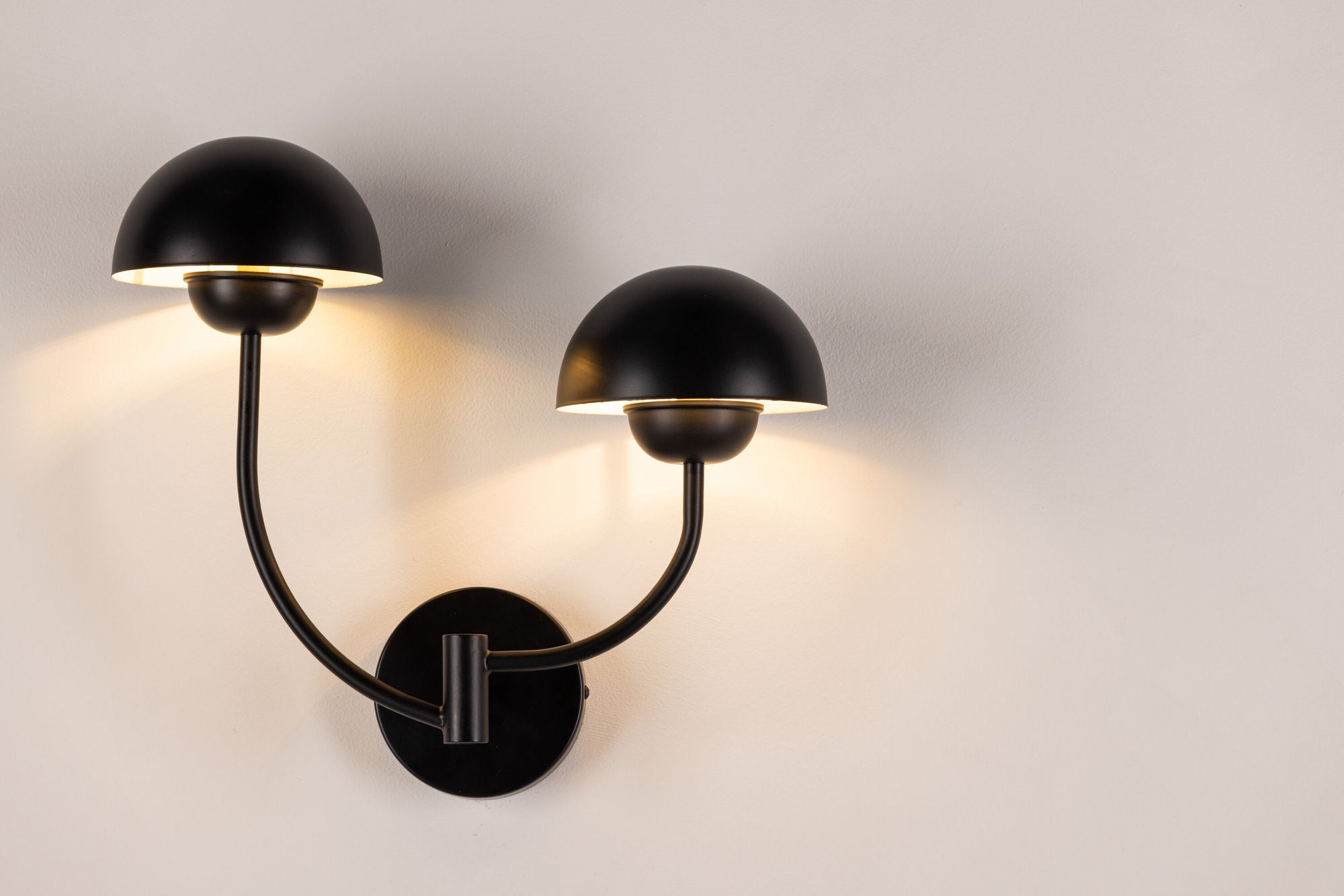 Vind Lyckorna Wall lampe - / Black Metal