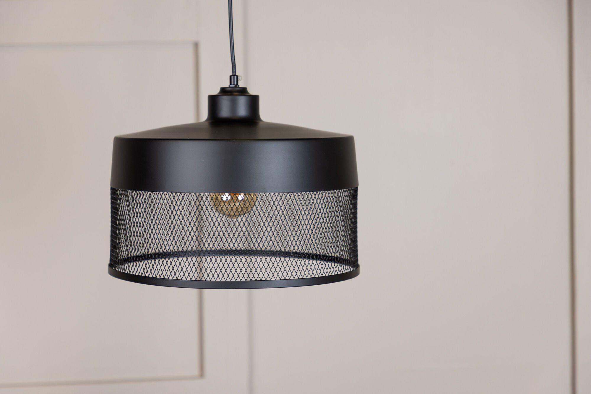 Venture Home Toulon - Wide Pendant lampe - Black / Black