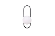 Venture Home Alpes Wall lampe - Black / White glass