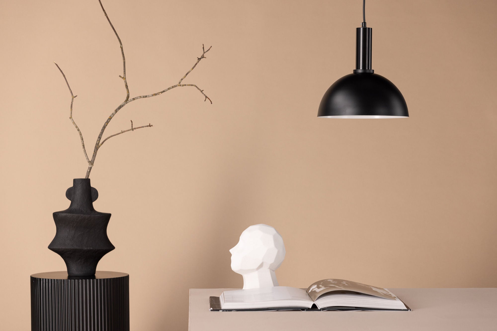 Venture Home Narbonne - Tall Pendant lampe - Black / Black