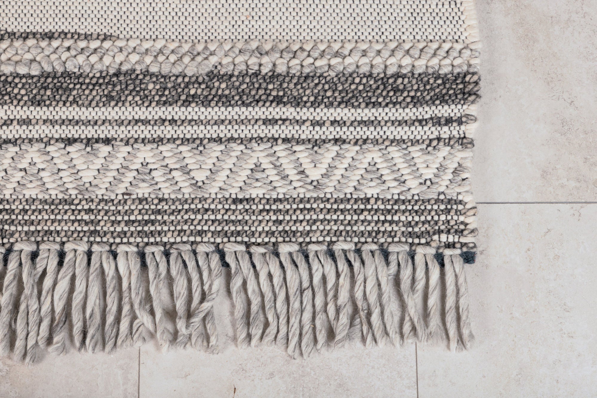Venture Home Alwar Wool Carpet - 170*240 - Dark grey