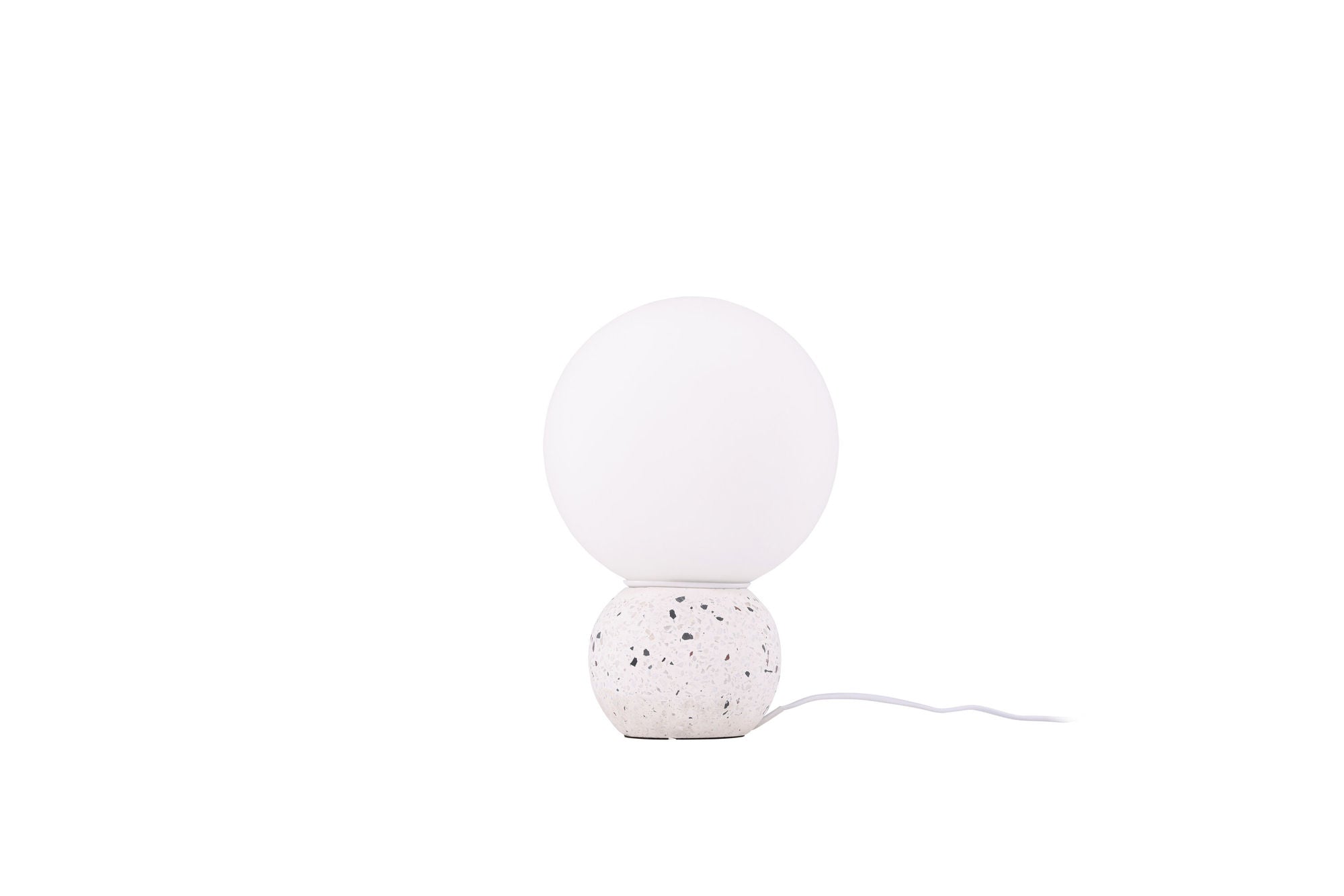 Venture Home Metz bord lampe - White / White glass