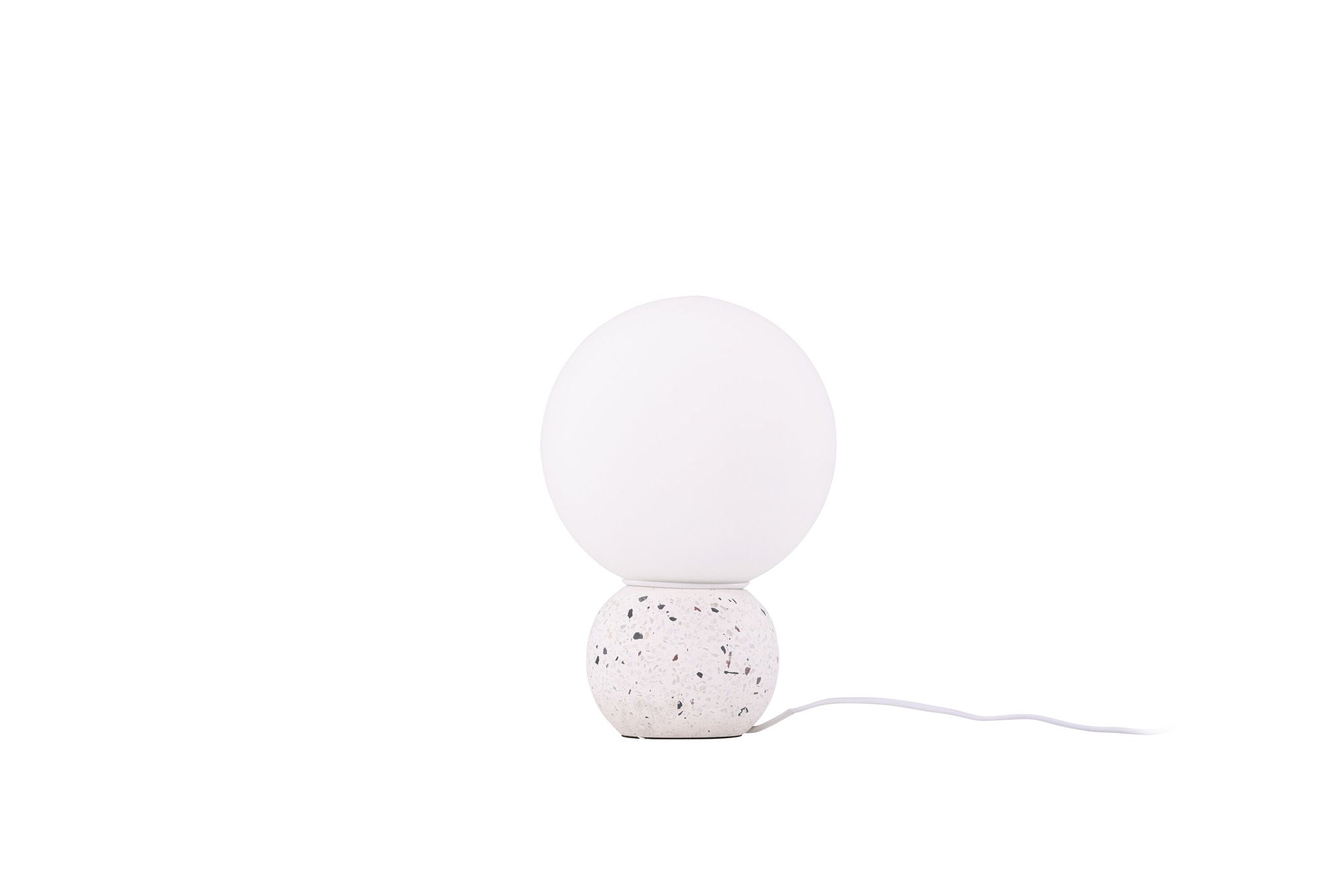 Venture Home Metz bord lampe - White / White glass