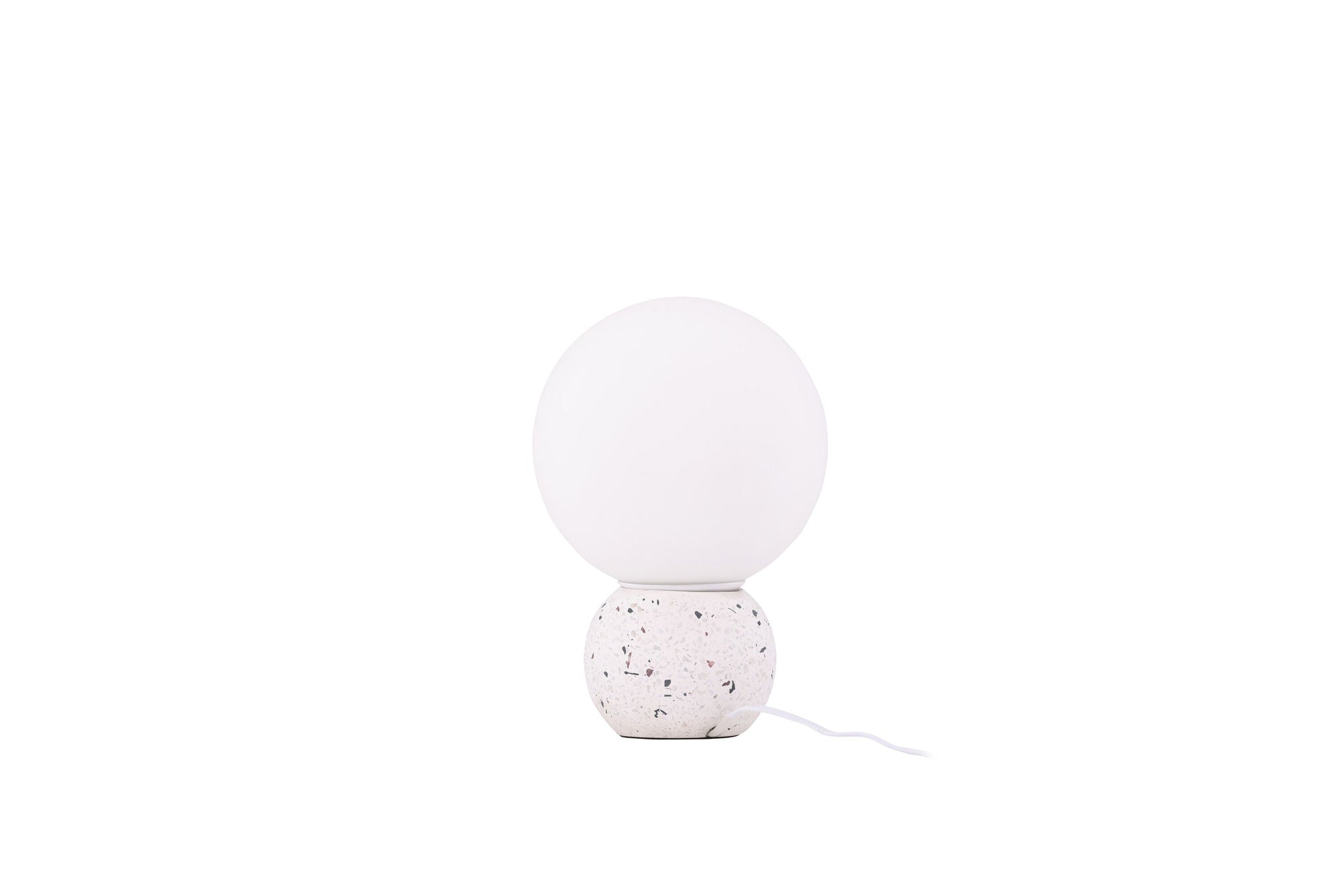 Venture Home Metz bord lampe - White / White glass