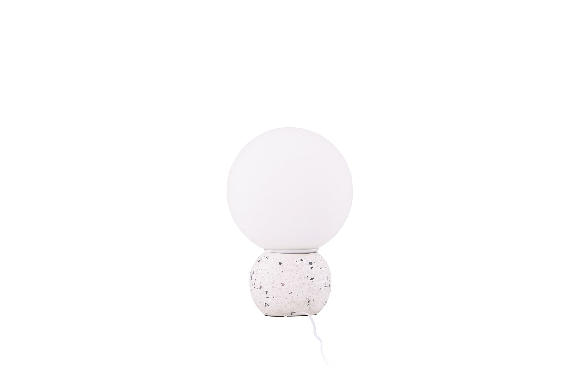Venture Home Metz bord lampe - White / White glass