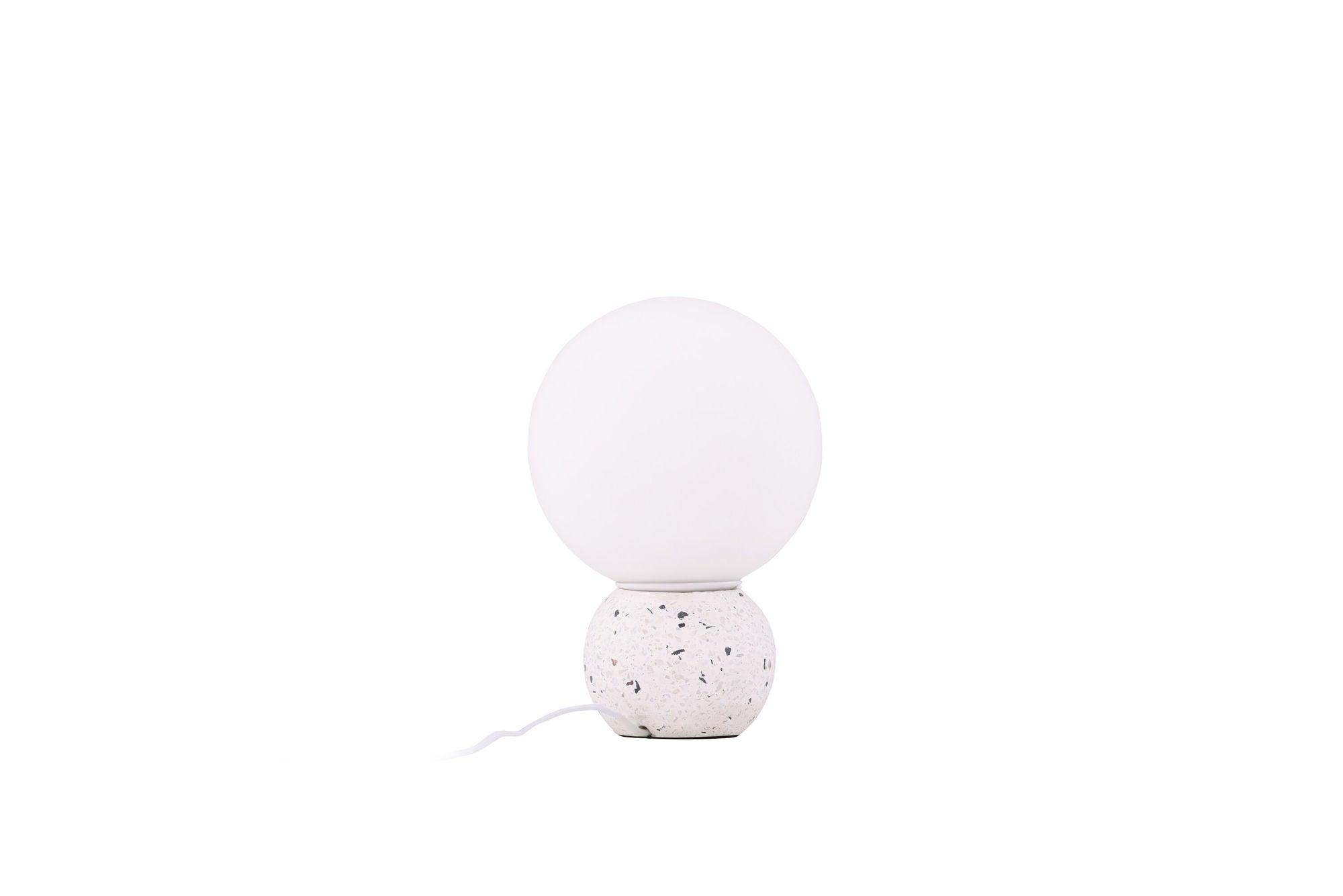 Venture Home Metz bord lampe - White / White glass