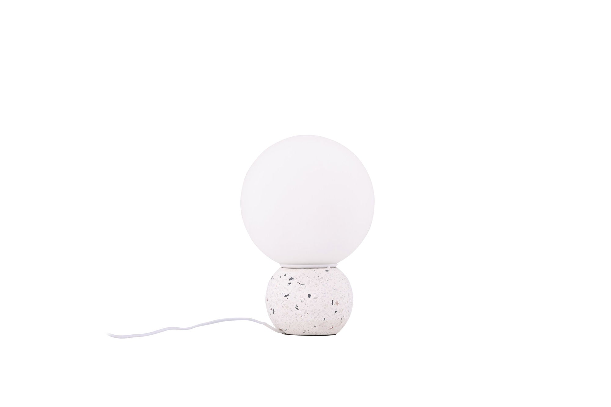 Venture Home Metz bord lampe - White / White glass
