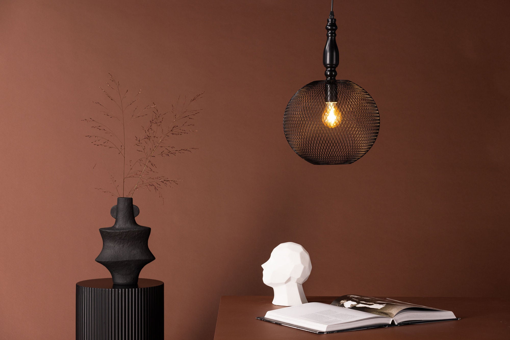 Venture Home Valence Pendant lampe - Black / Black