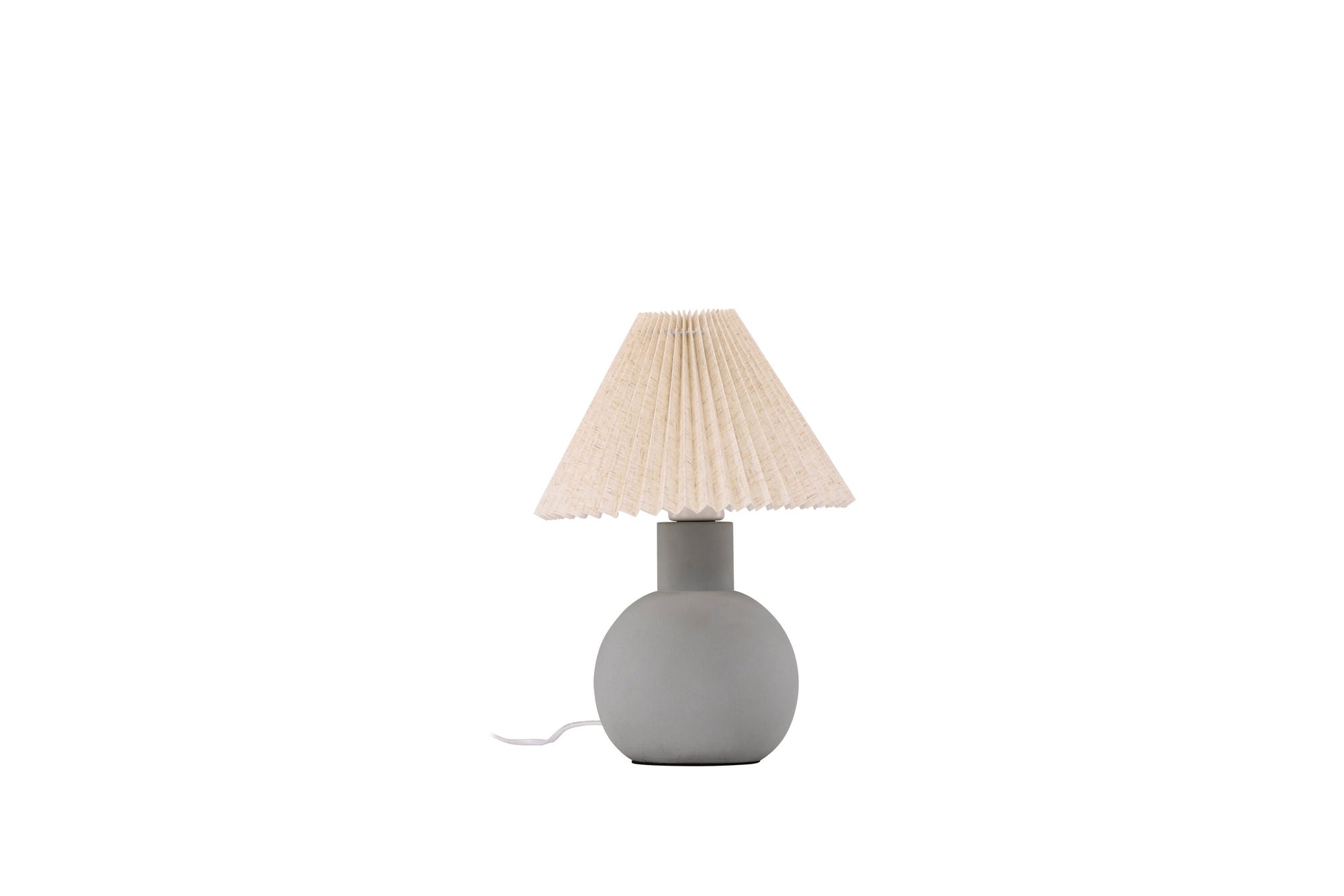 Vind Älvsborg bord lampe - Concrete / Brown Fabric