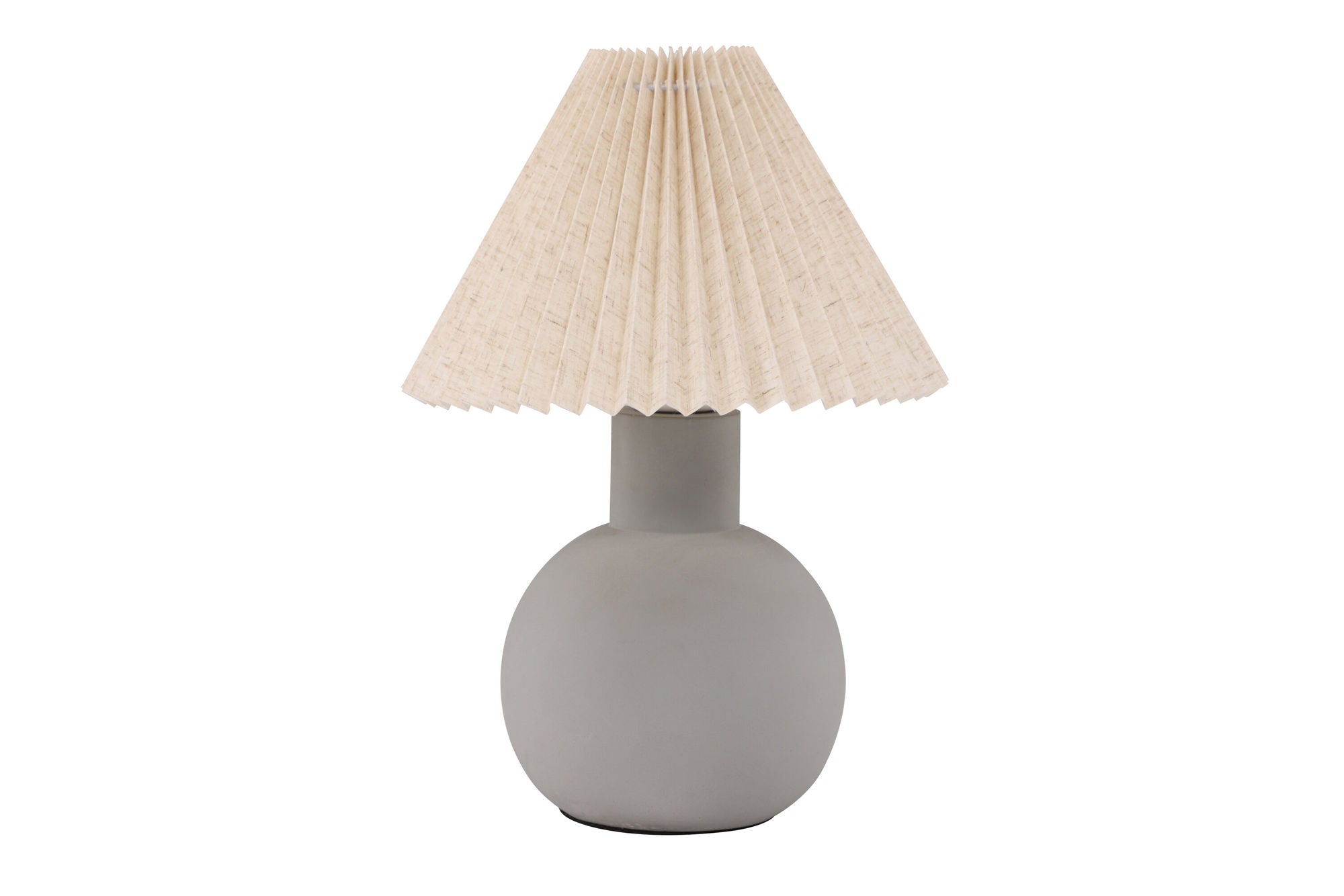 Vind Älvsborg bord lampe - Concrete / Brown Fabric