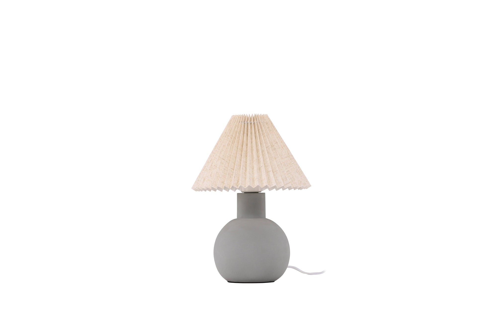 Vind Älvsborg bord lampe - Concrete / Brown Fabric