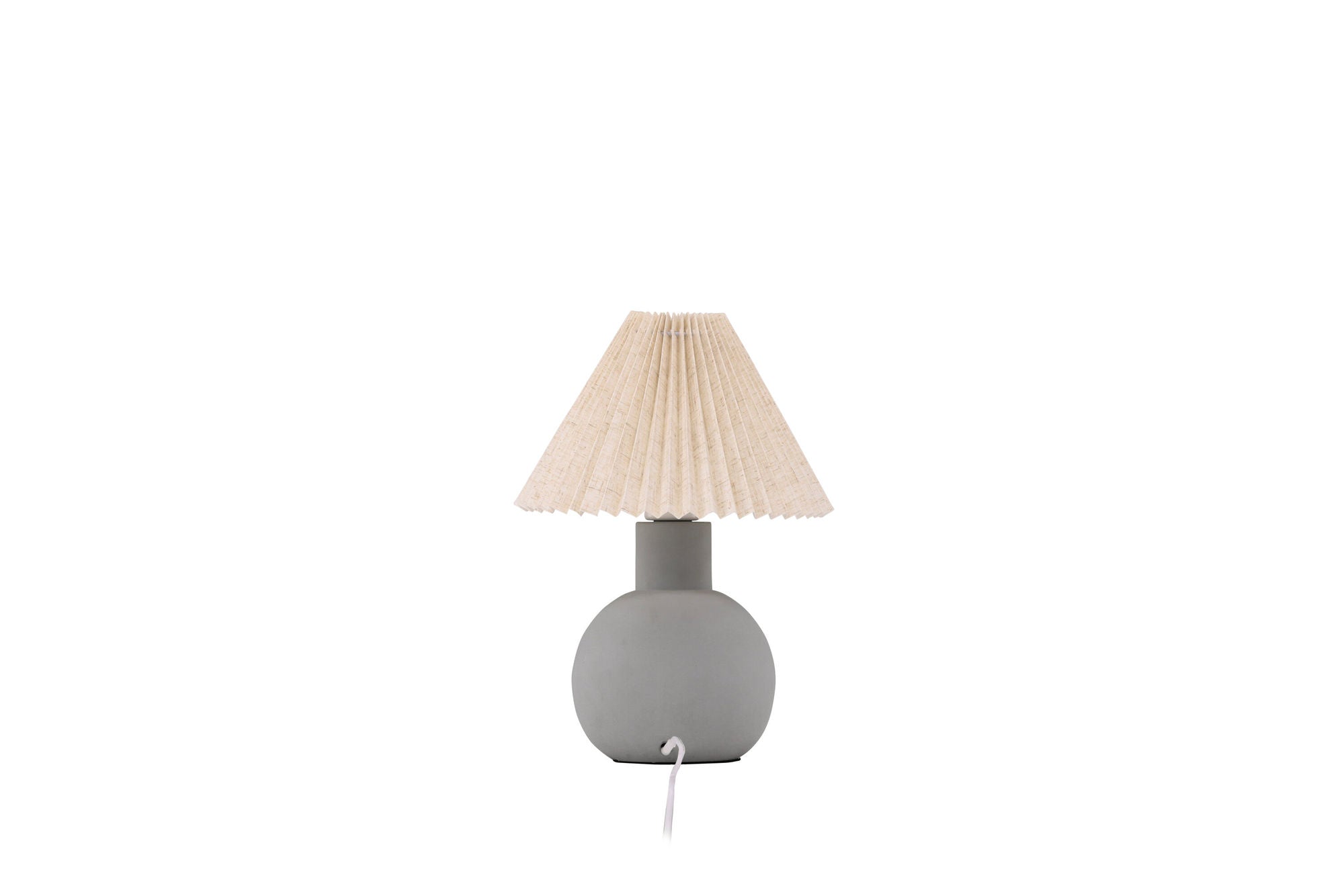 Vind Älvsborg bord lampe - Concrete / Brown Fabric