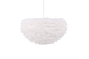 Venture Home Nicola - Large Pendant lampe - White / White artificial feather