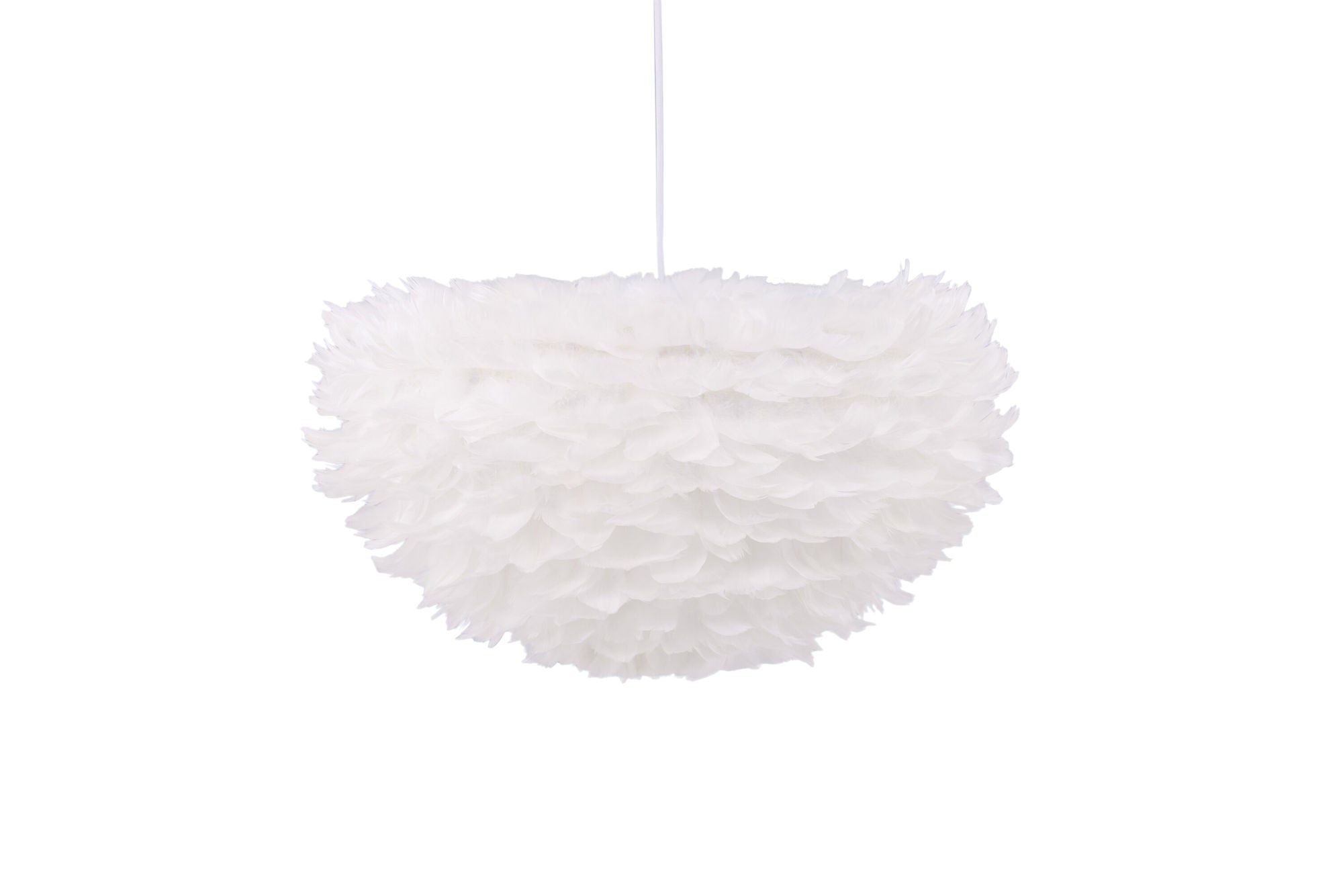 Venture Home Nicola - Large Pendant lampe - White / White artificial feather