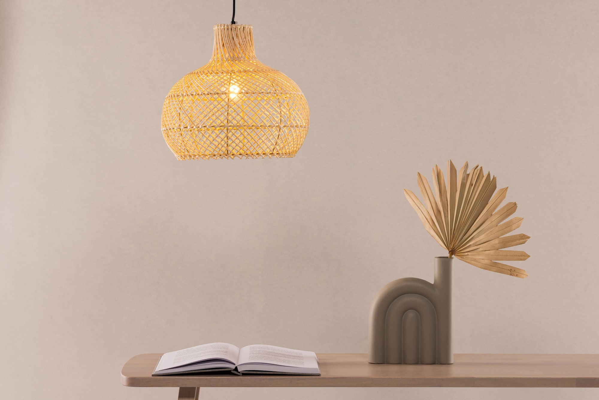 Vind Varekil - Big Pendant lampe - Nature / Nature Rattan