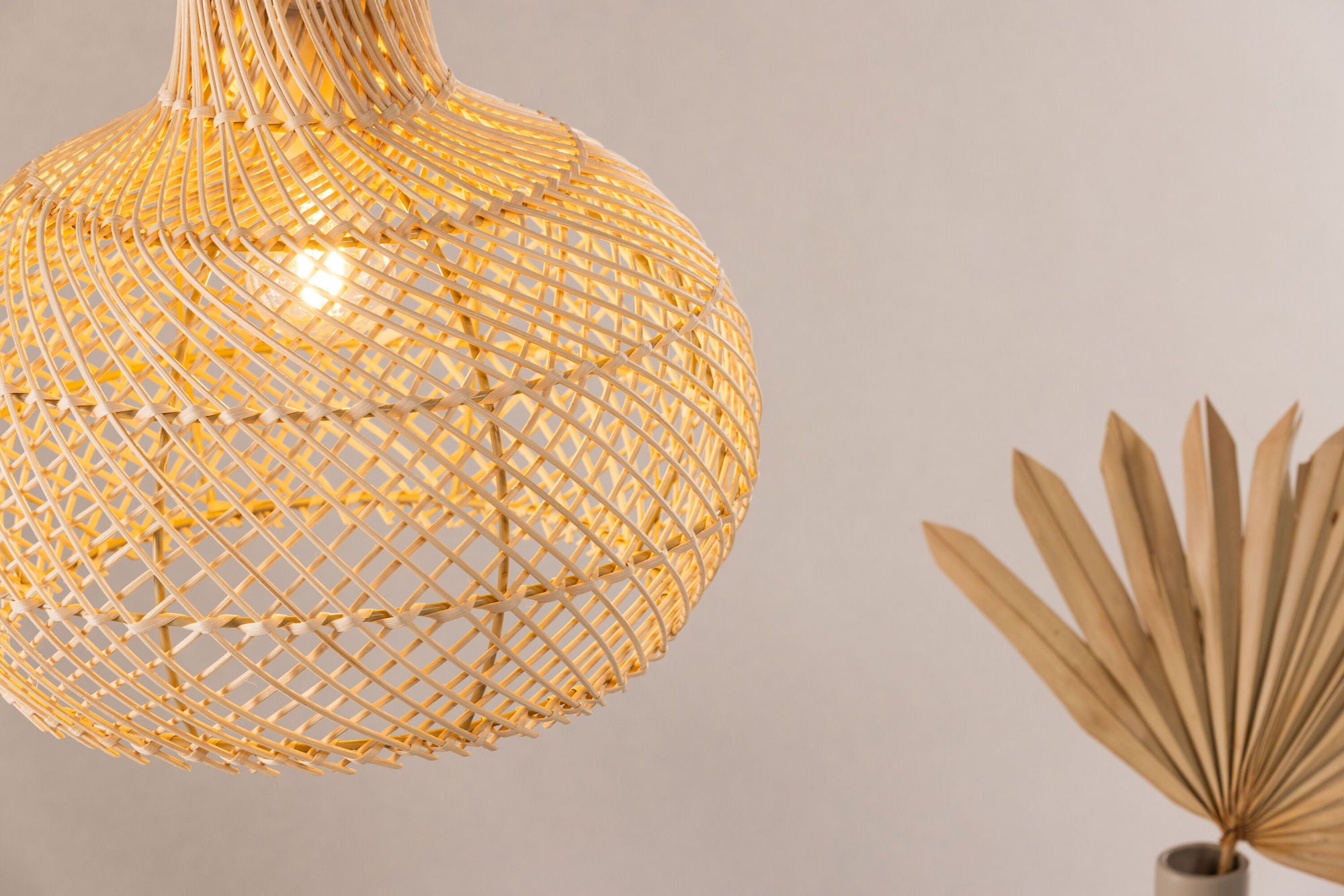Vind Varekil - Big Pendant lampe - Nature / Nature Rattan