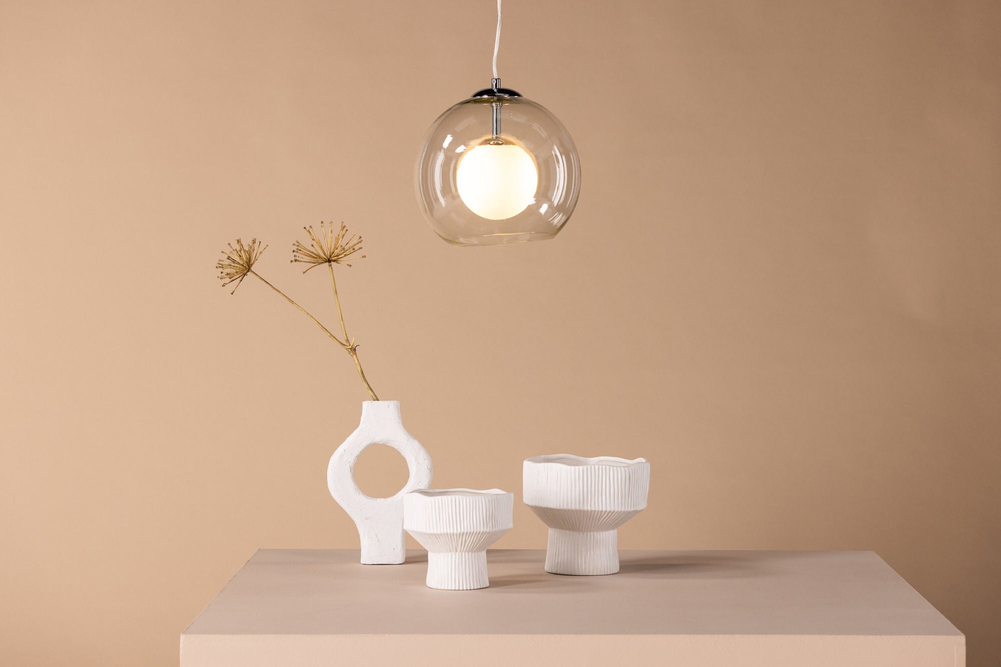 Venture Home Roche Pendant lampe - Glass / Clear